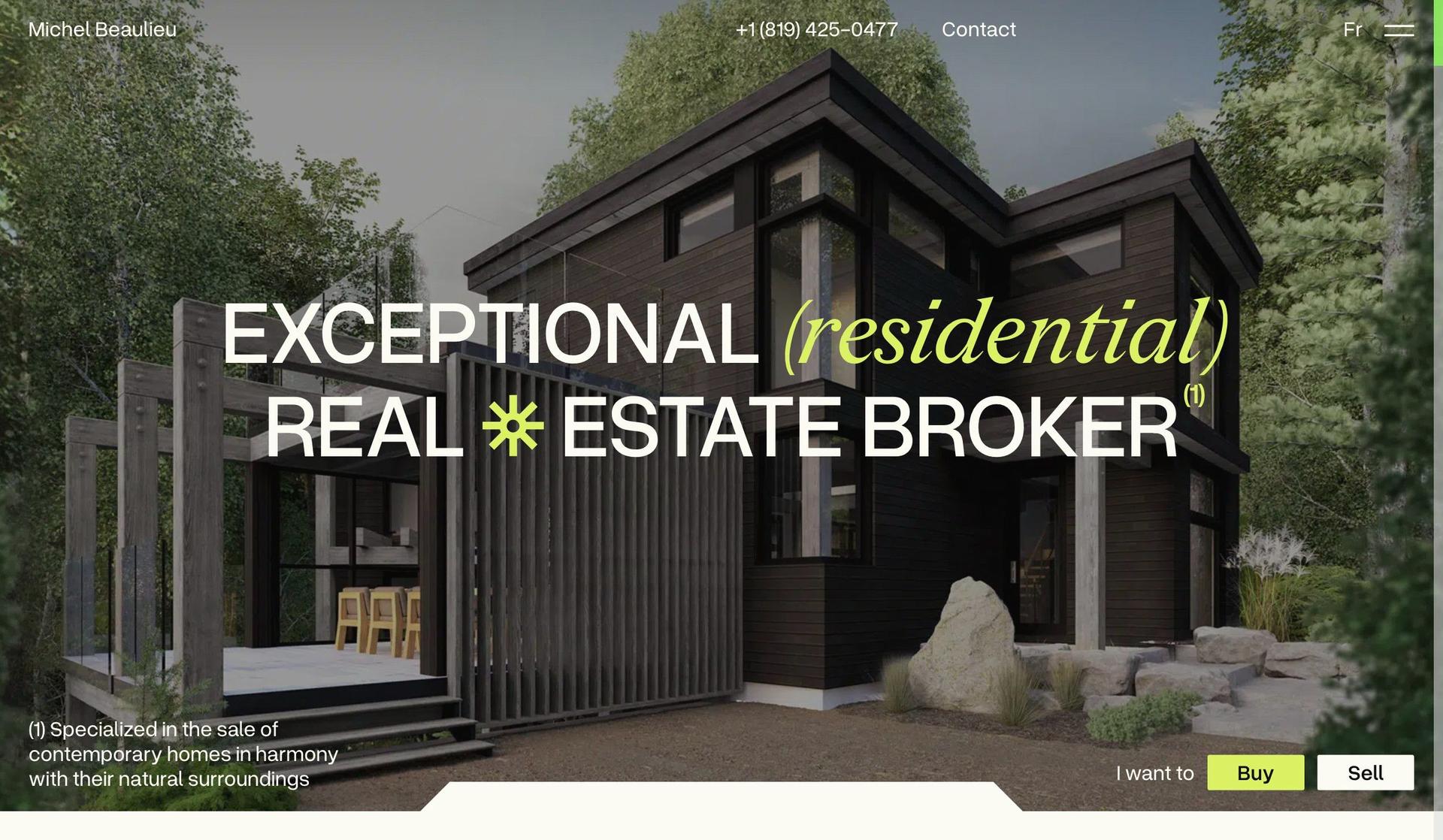 Michel Beaulieu-one page website examples