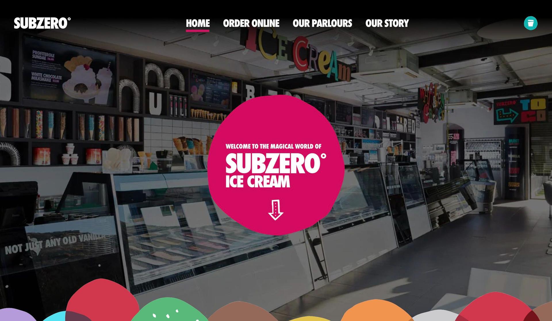I Am Subzero-one page website examples