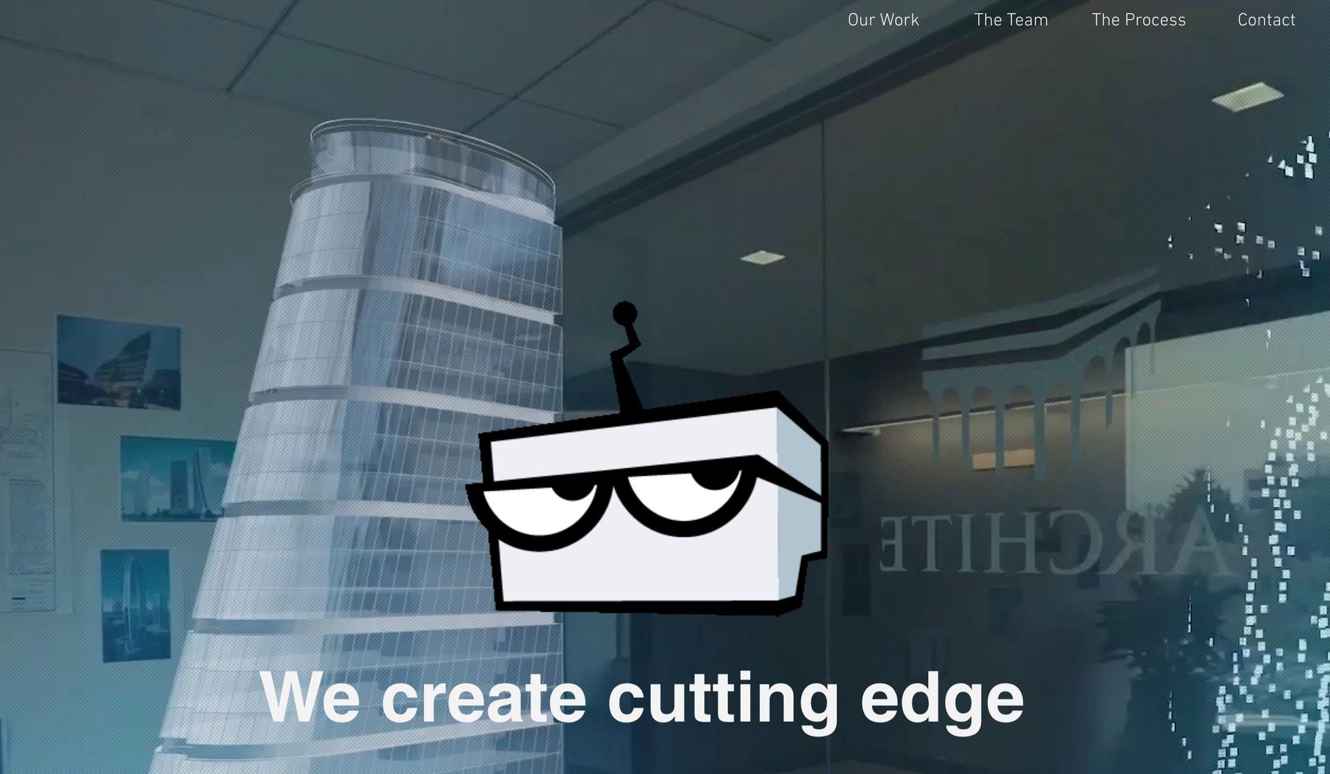 Robot Genius Films-one page website examples