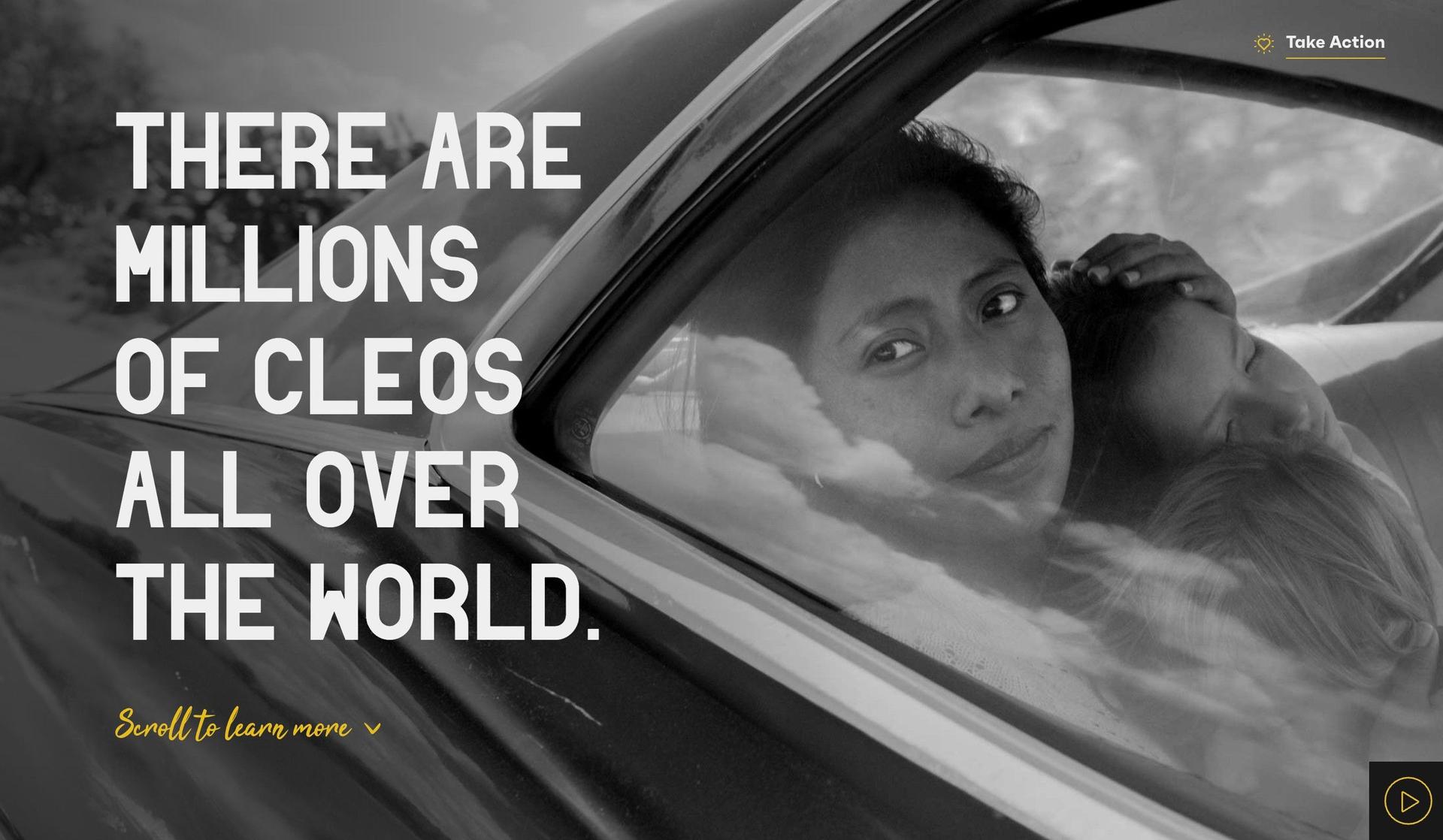 Roma Domestic Workers-one page website examples