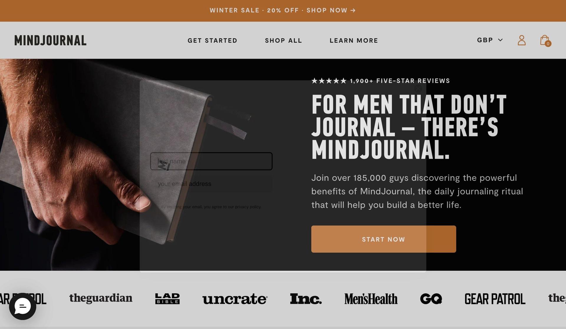 Mind Journals-one product shopify stores