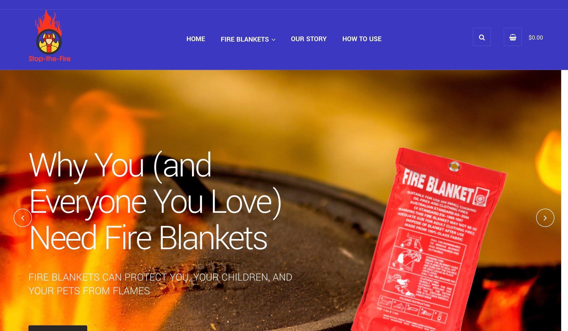 Stop The Fire-one product shopify stores