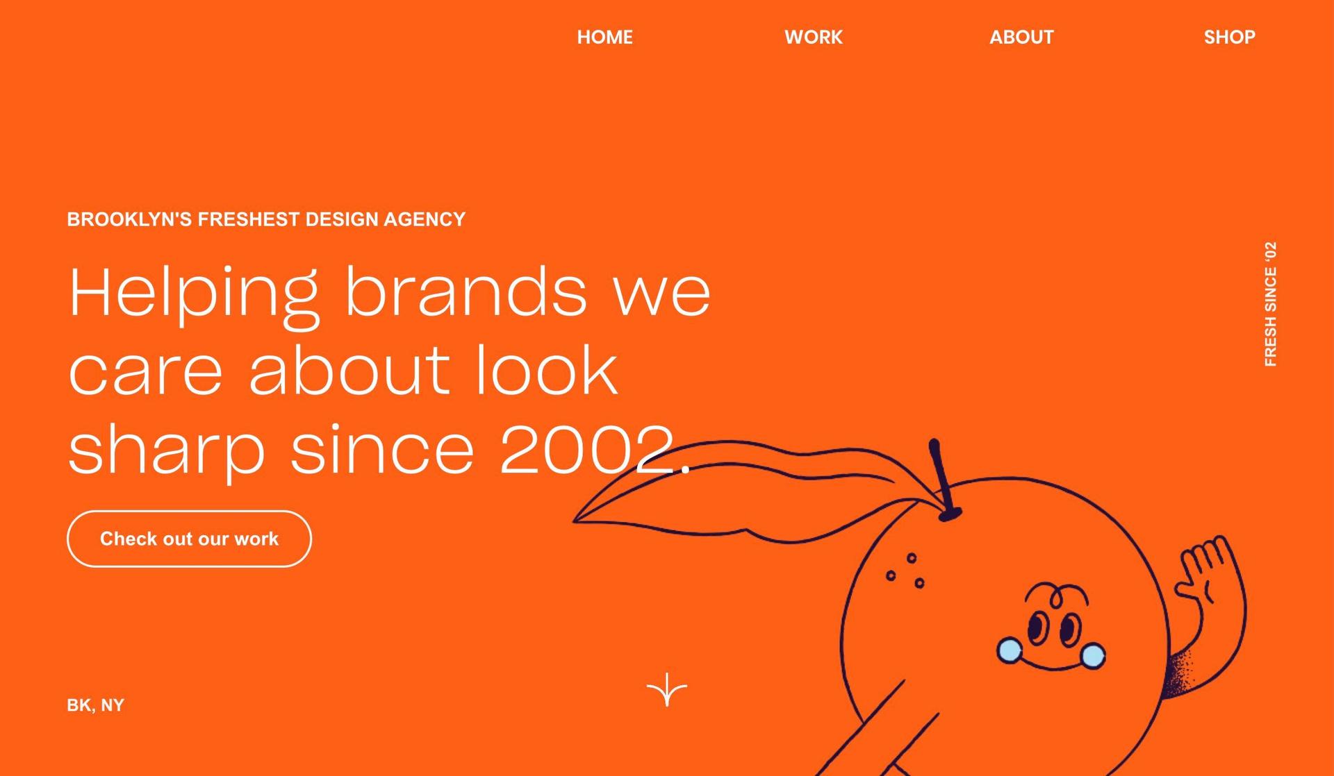 OrangeYouGlad-minimalist websites