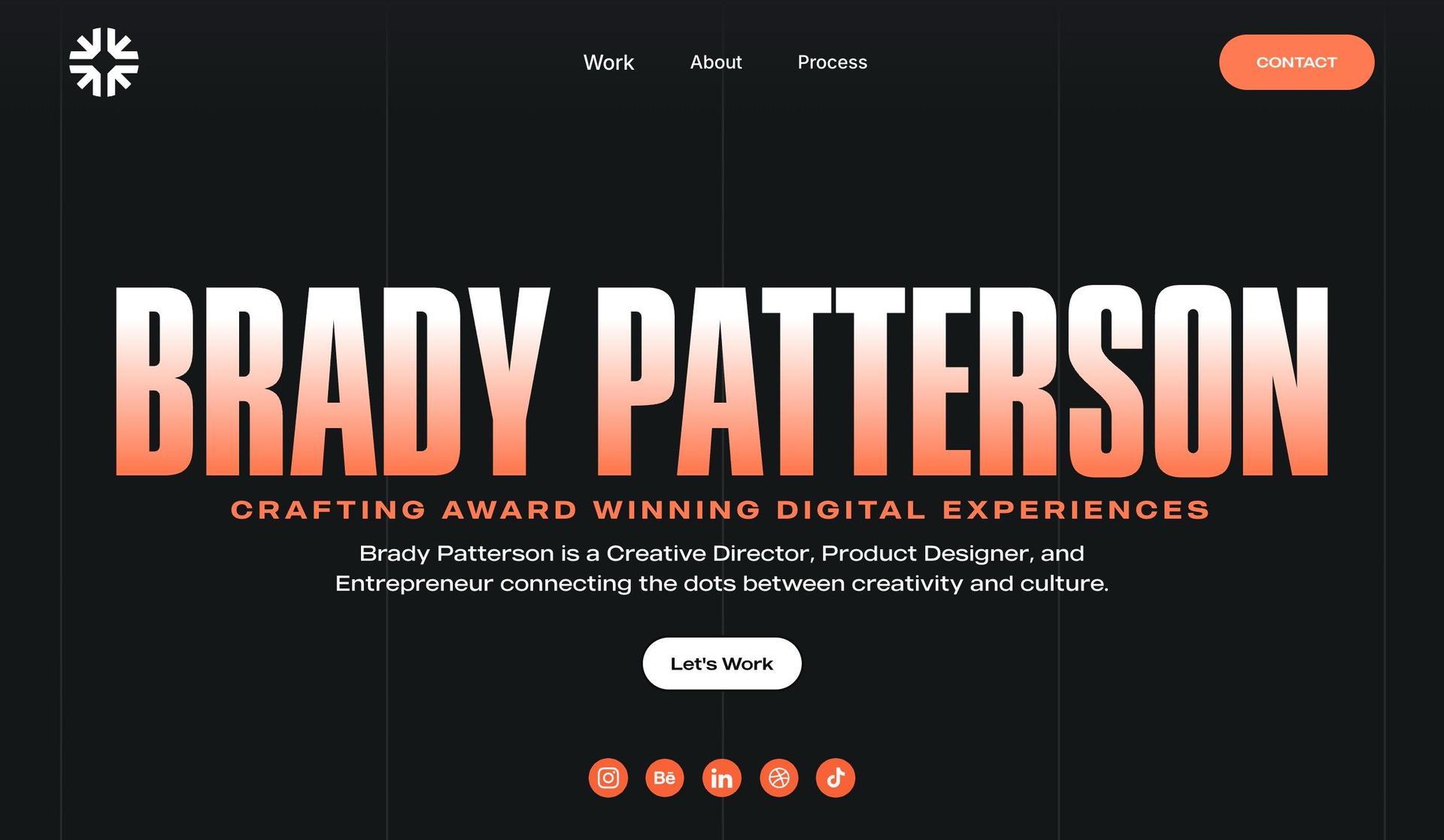 Brady Patterson Design-orange websites