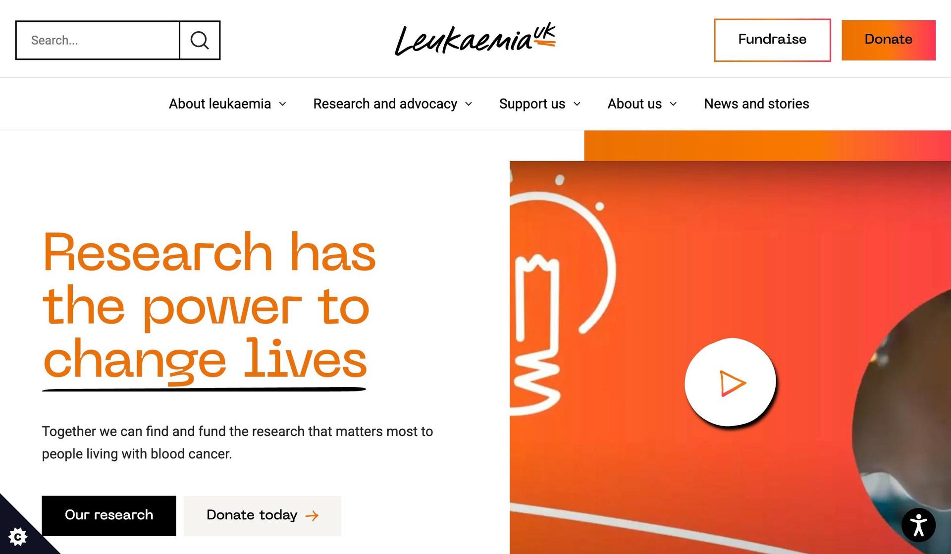 Leukaemia UK-orange websites