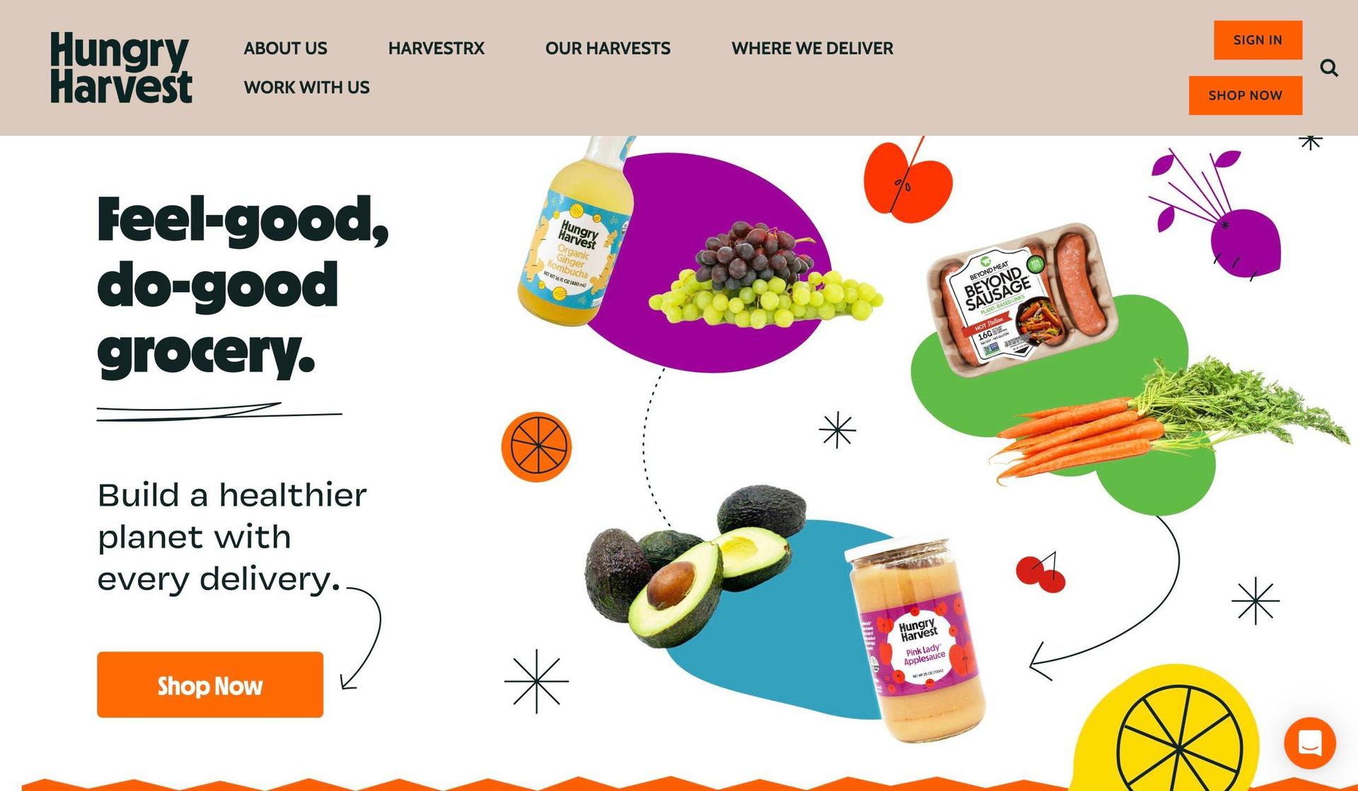 Hungry Harvest-orange websites