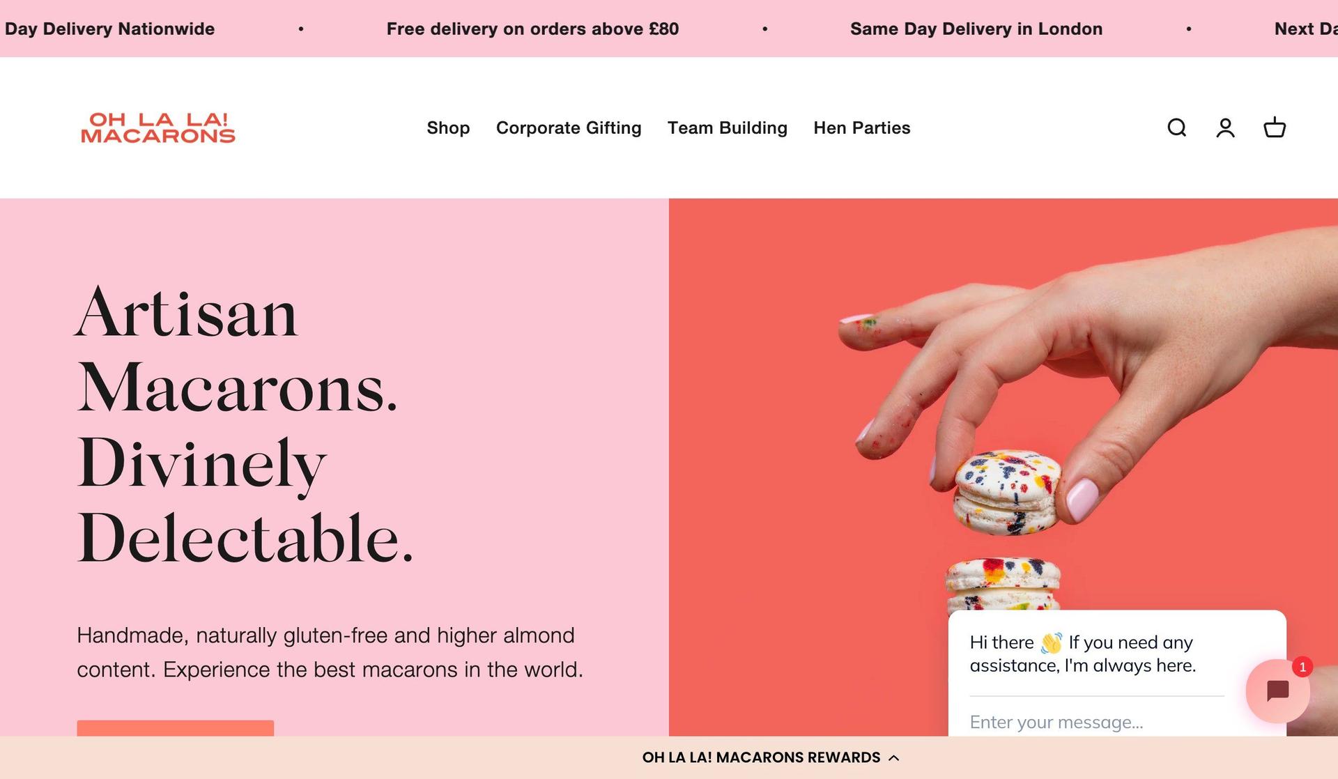 Oh La La Macarons-orange websites
