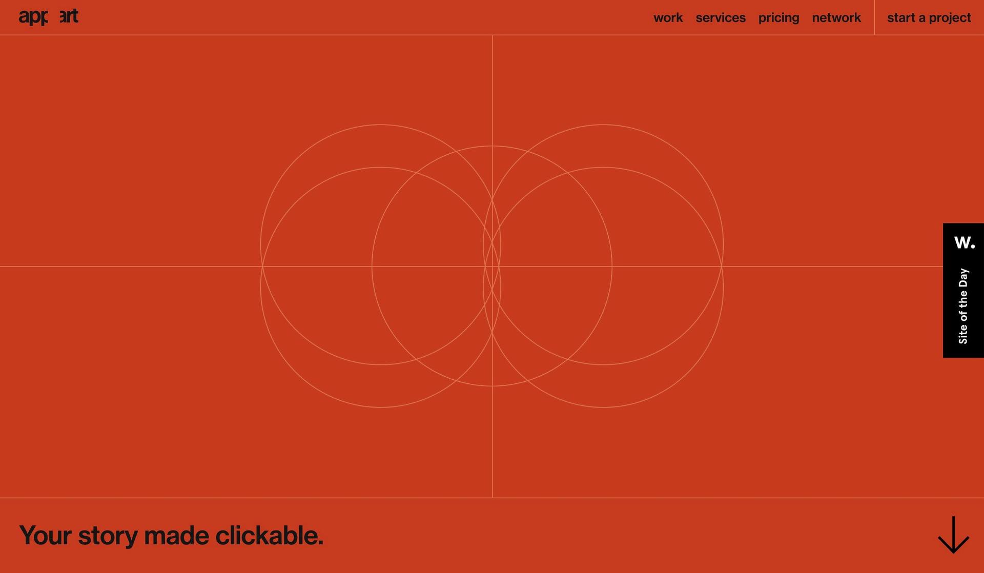 Appart Agency-innovative website design examples