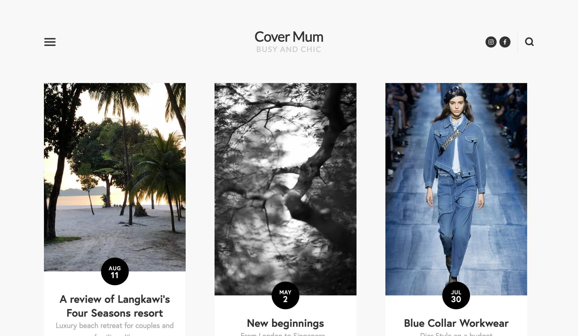 Cover Mum-personal blog examples