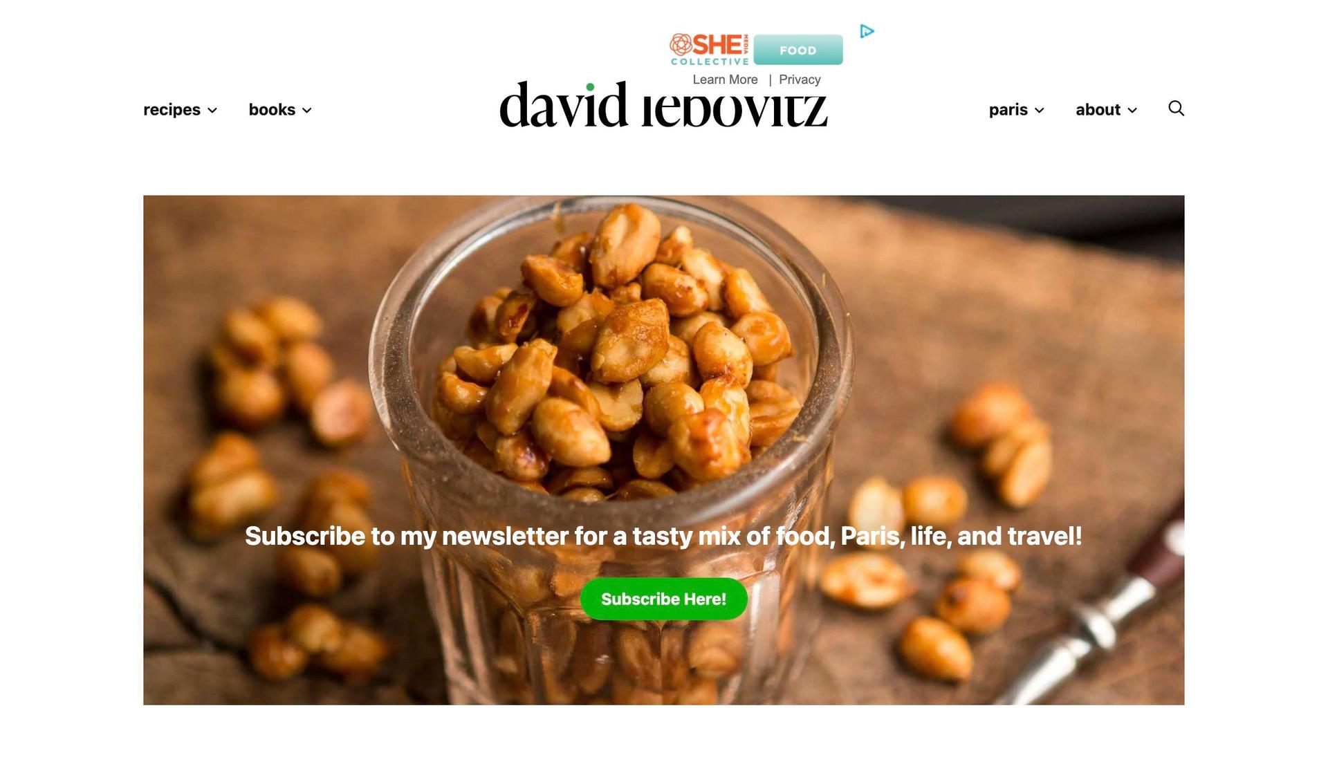 David Lebovitz-personal blog examples