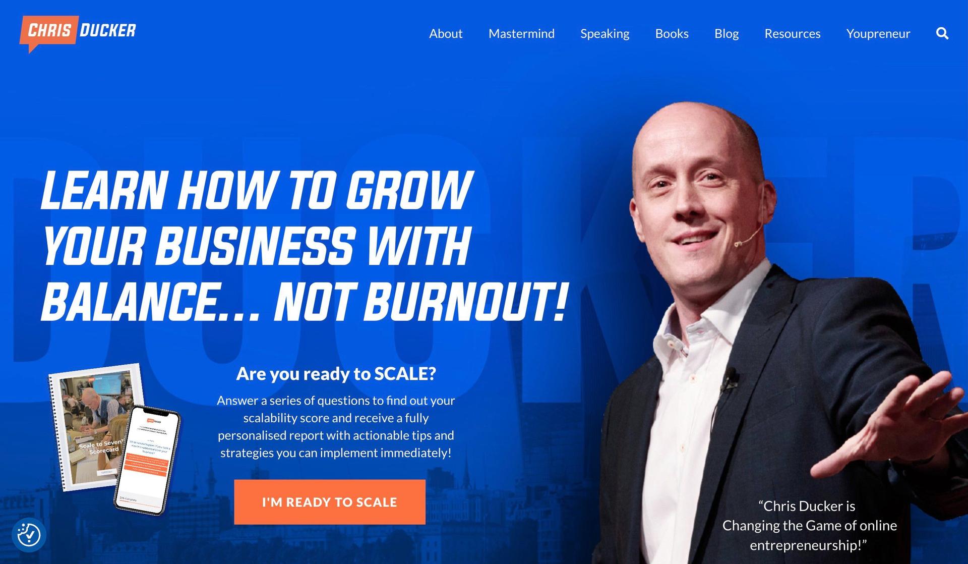 Chris Ducker-personal brand websites