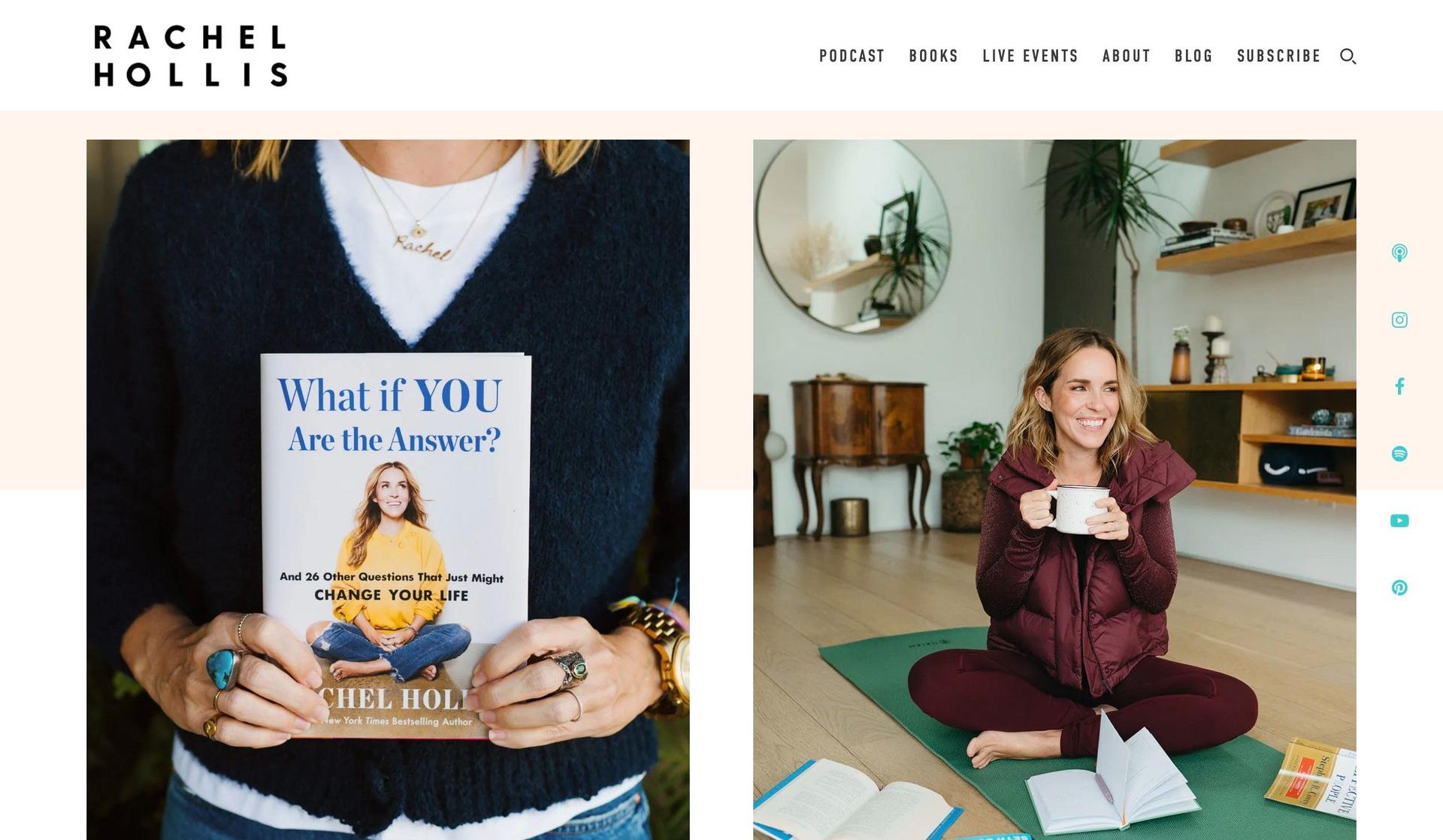 Rachel Hollis-personal brand websites