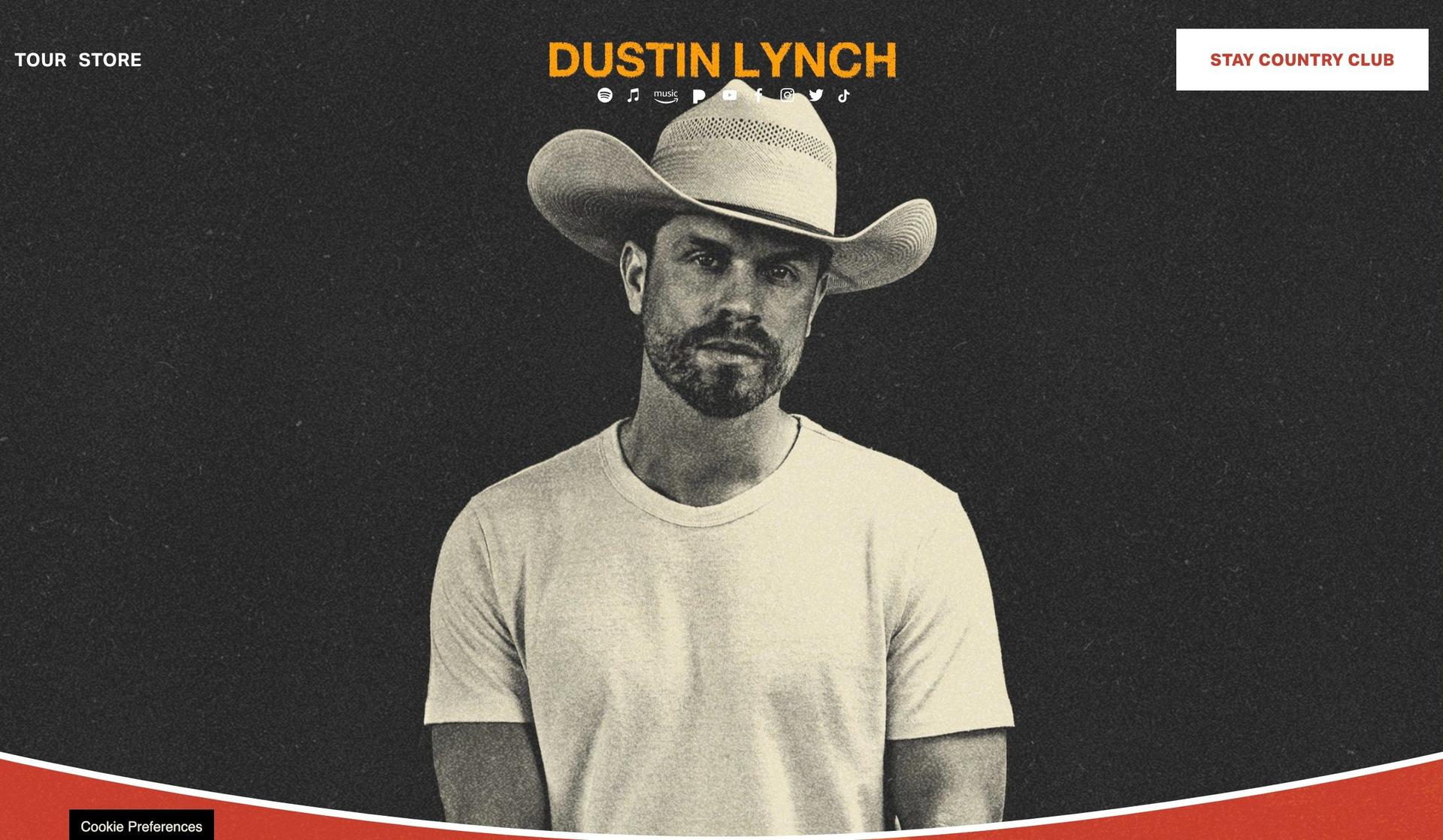 Dustin Lynch-personal website examples