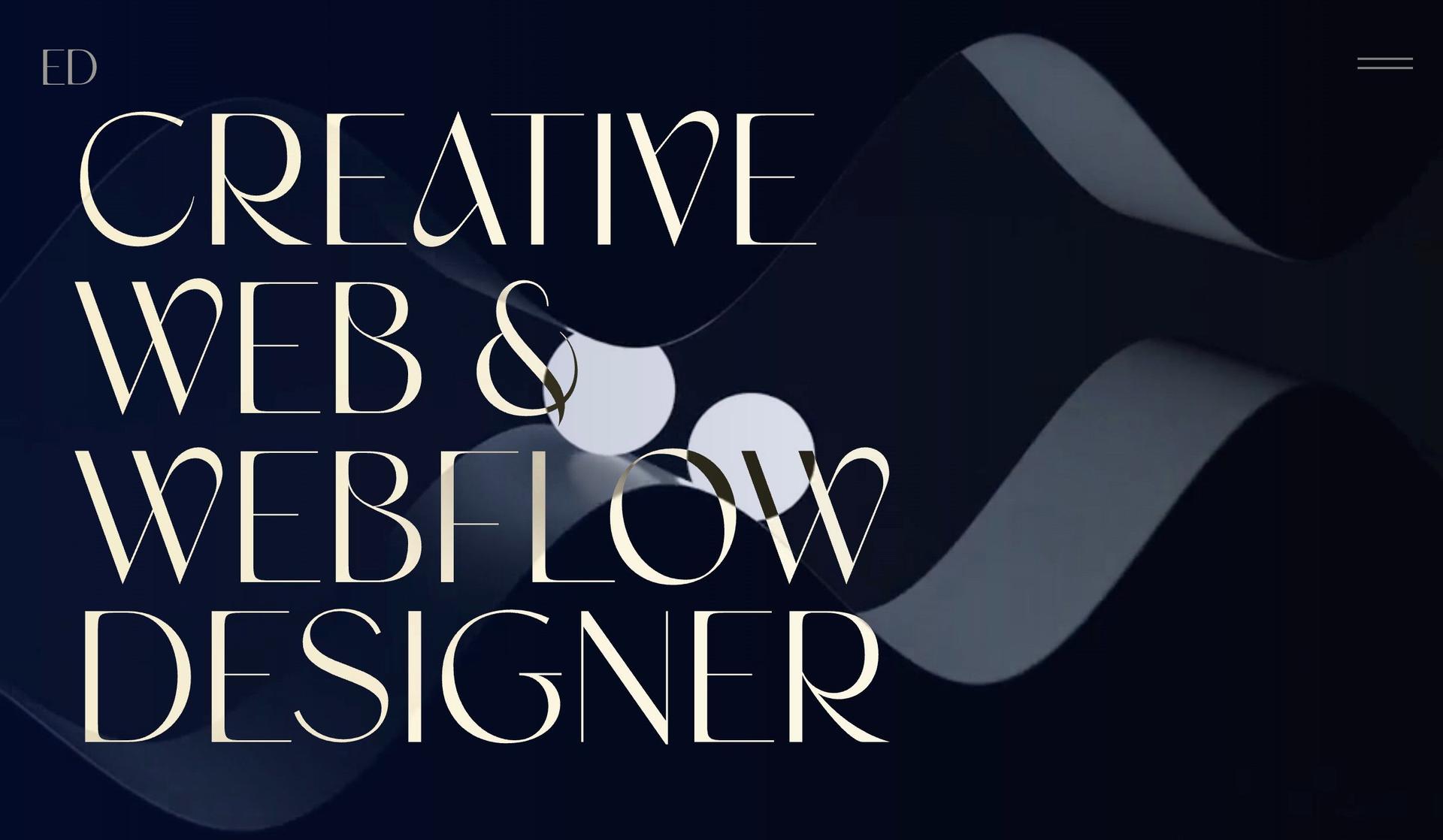 Emre Devseren-personal website examples