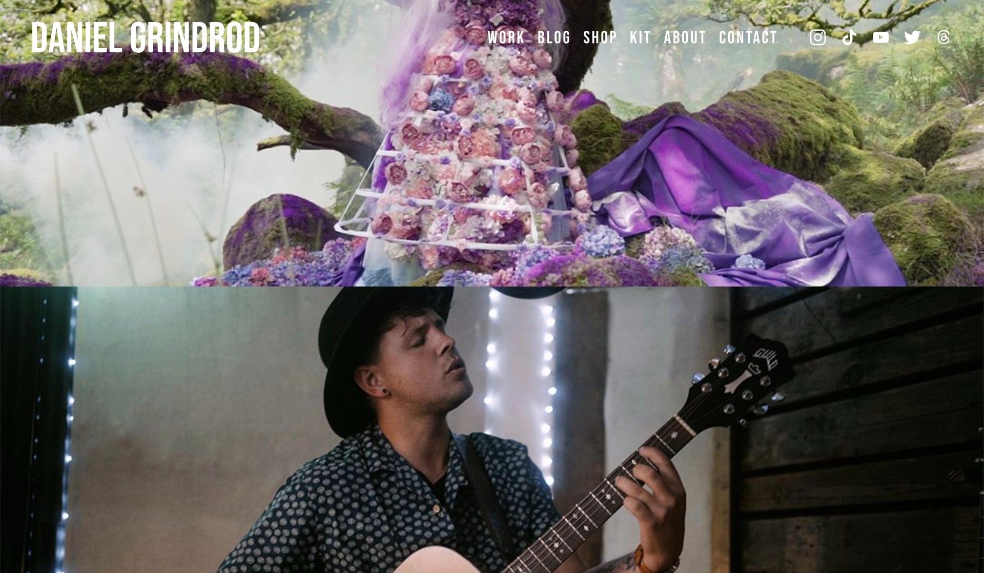 Daniel Grindrod-personal website examples