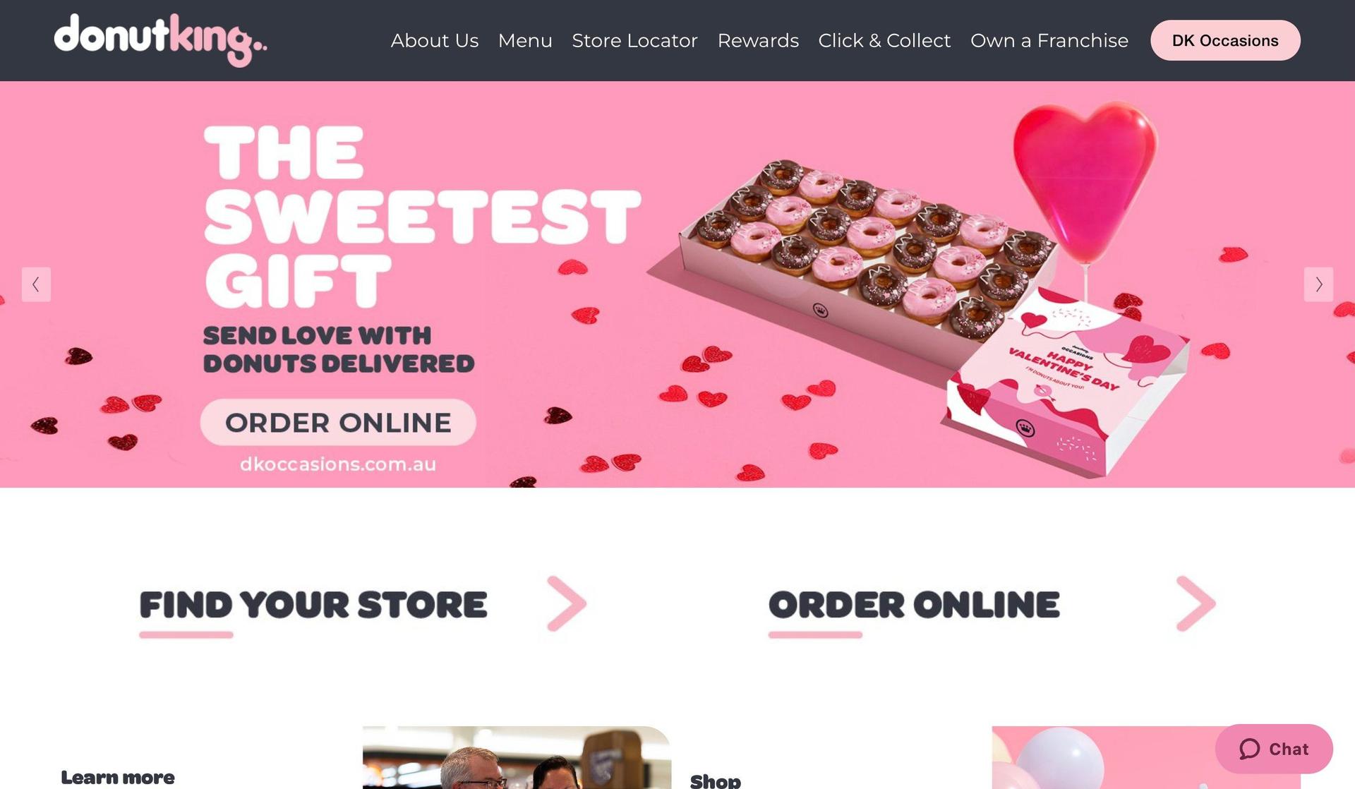 Donut King-pink websites