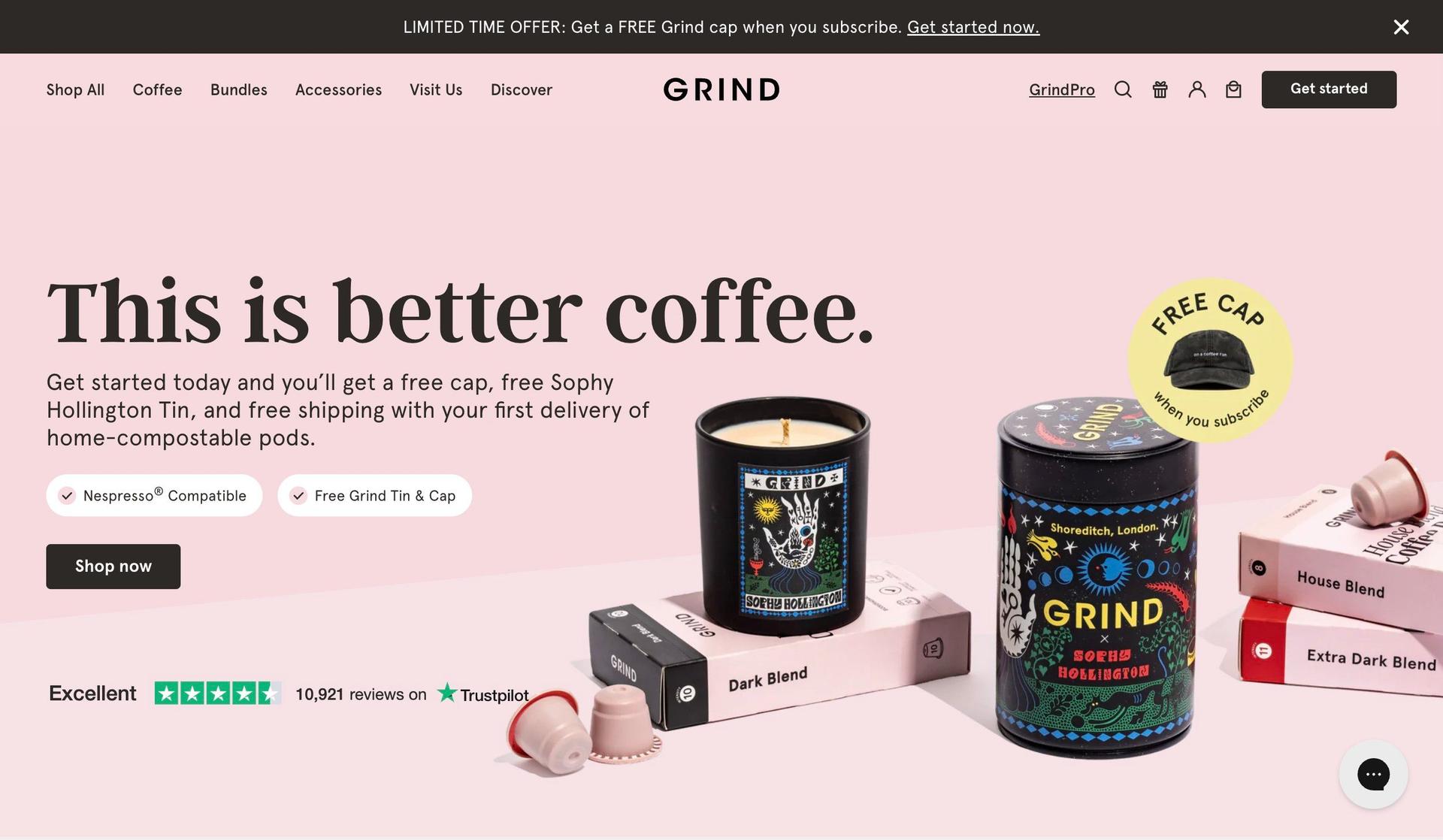 Grind-pink websites