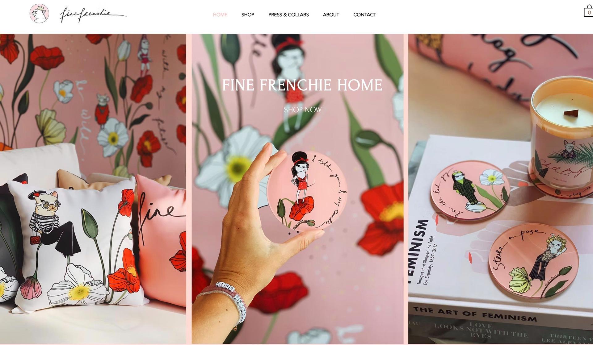 Fine Frenchie-pink websites