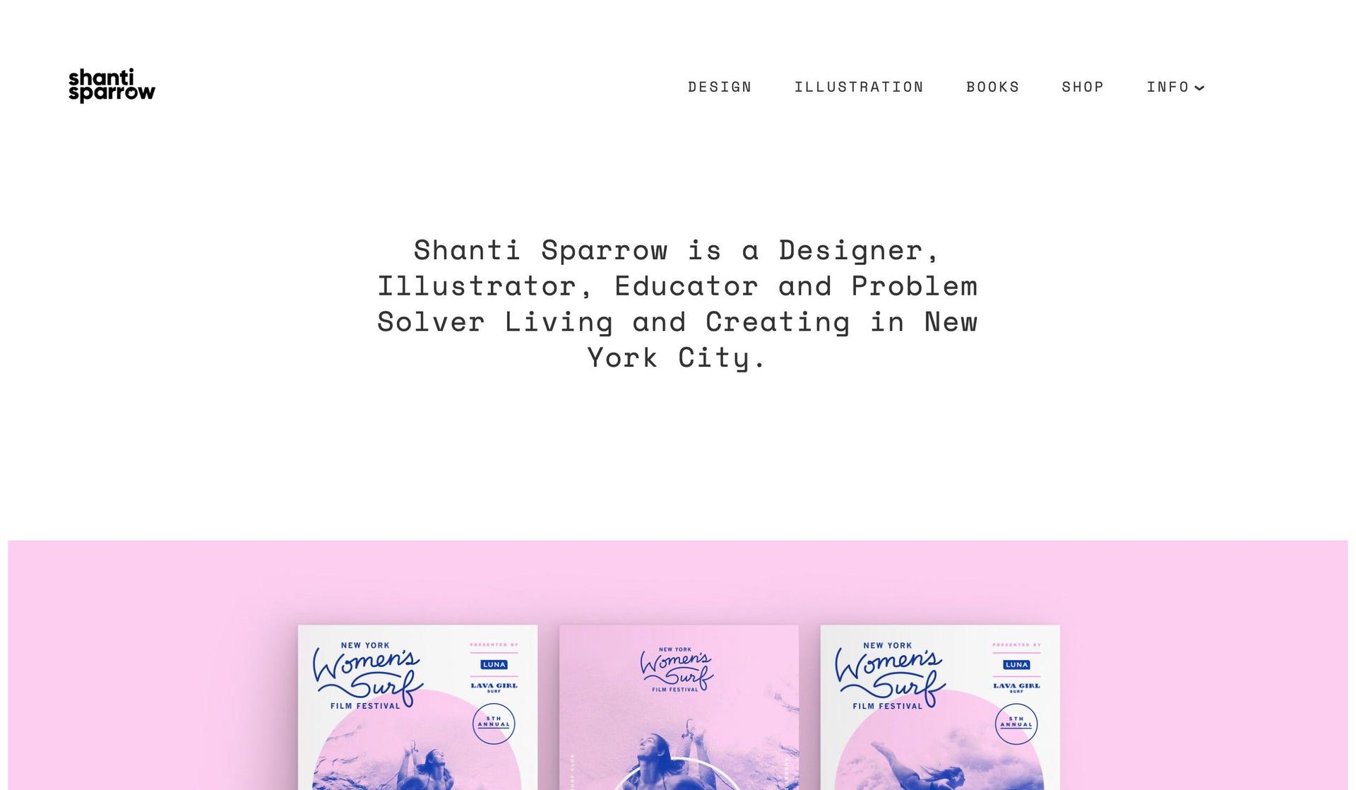Shanti Sparrow-pink websites