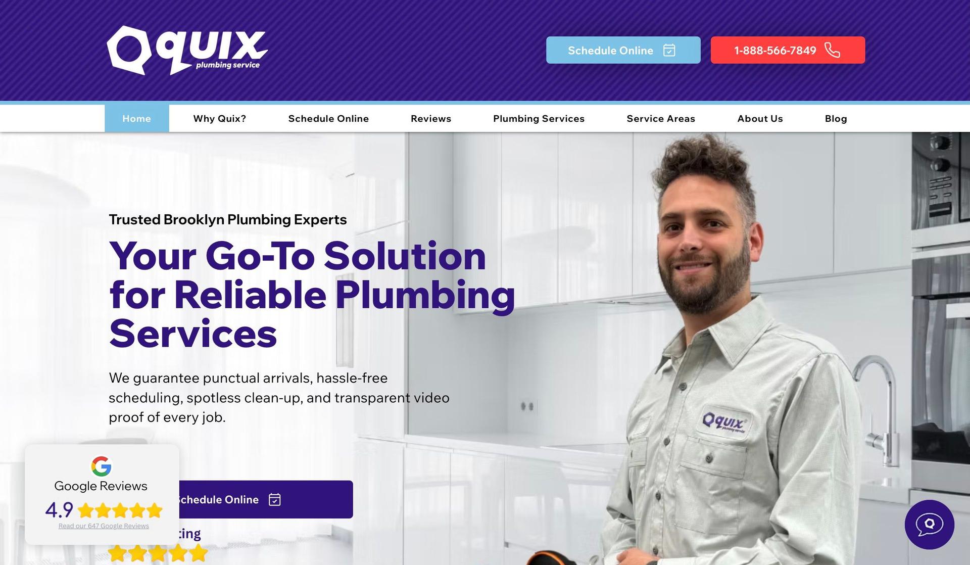 Quix Service-plumbing websites