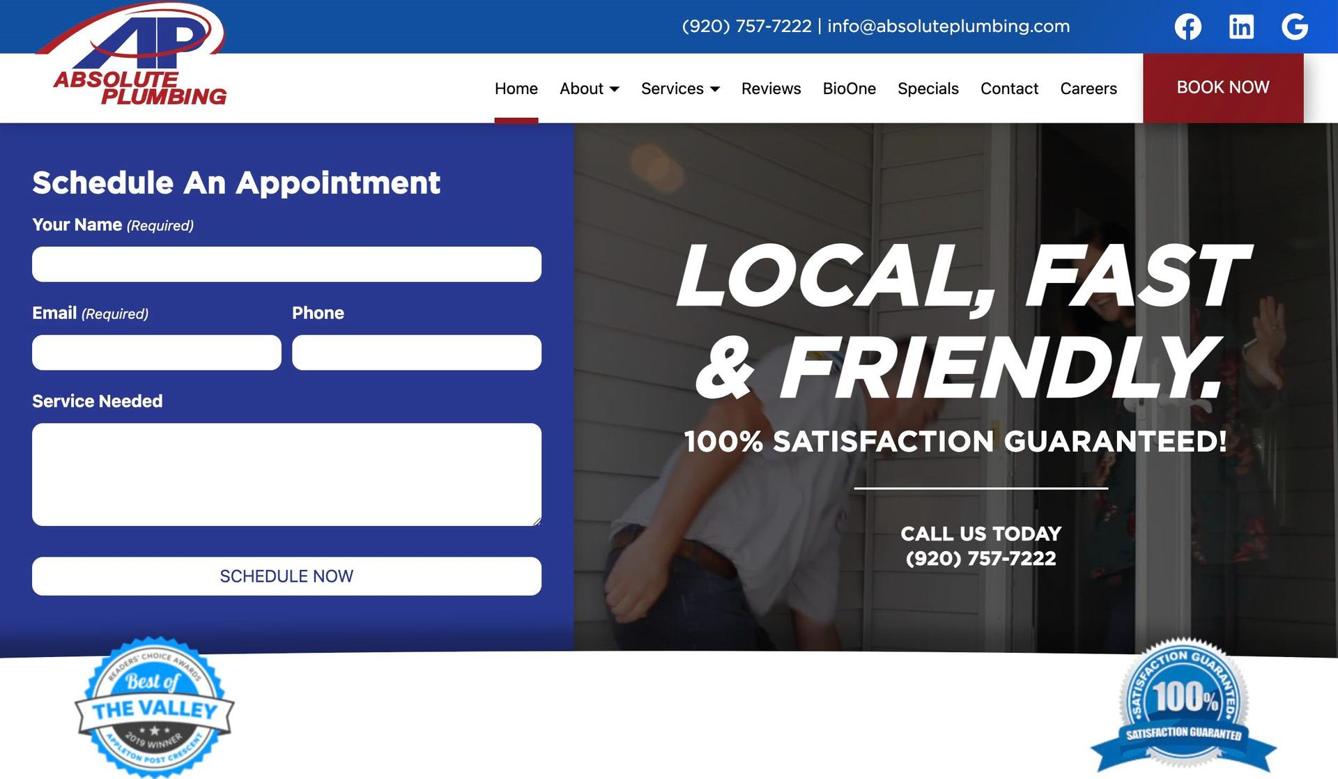Absolute Plumbing-plumbing websites