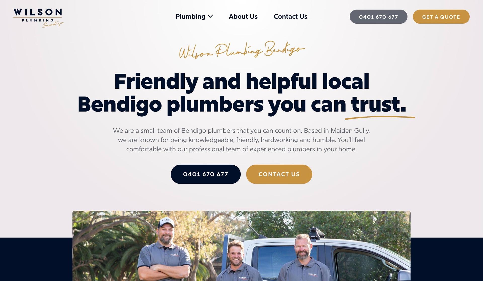 Wilson Plumbing Bendigo-plumbing websites