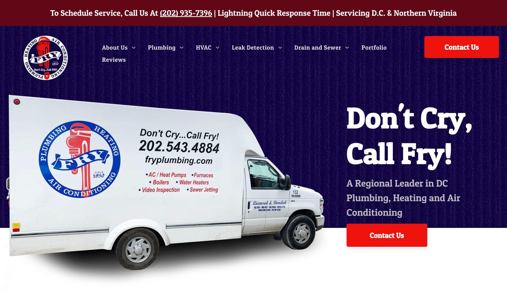 Fry Plumbing-plumbing websites