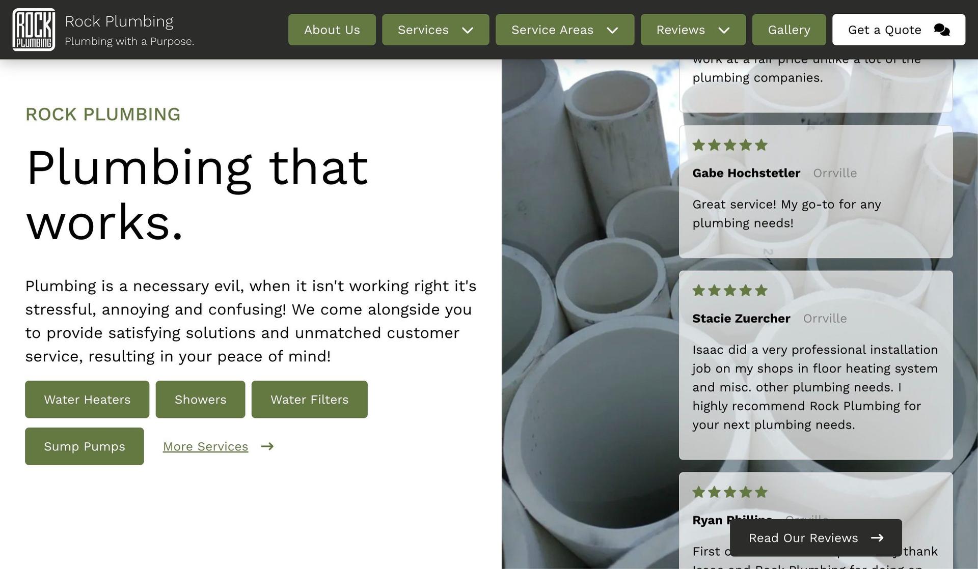 Rock Plumbing-plumbing websites