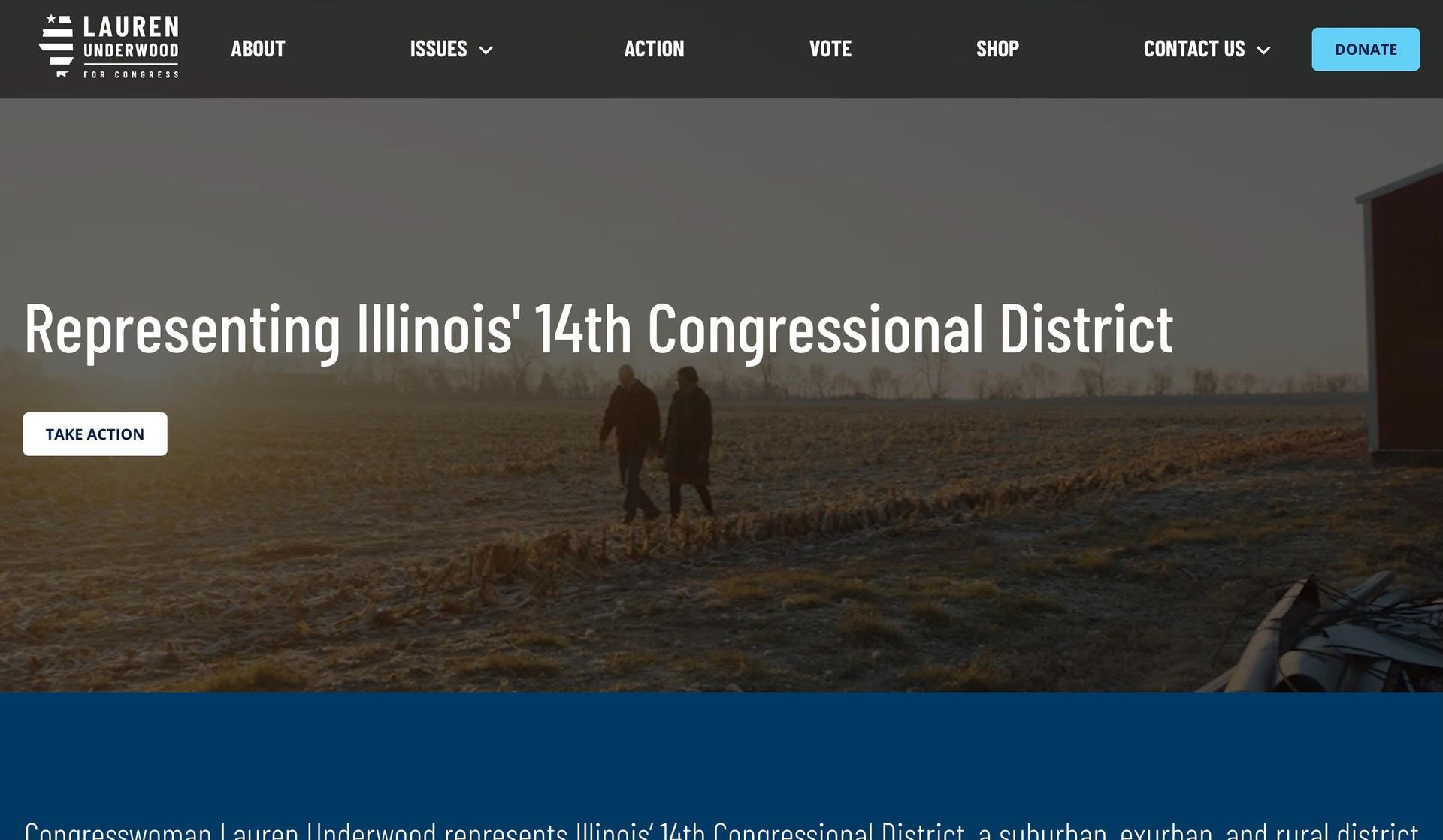 Underwood for Congress-politician websites