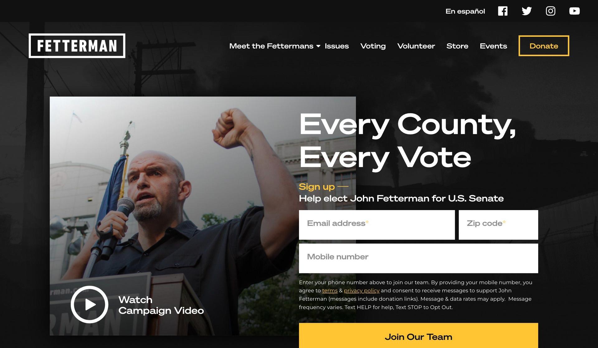 John Fetterman-politician websites