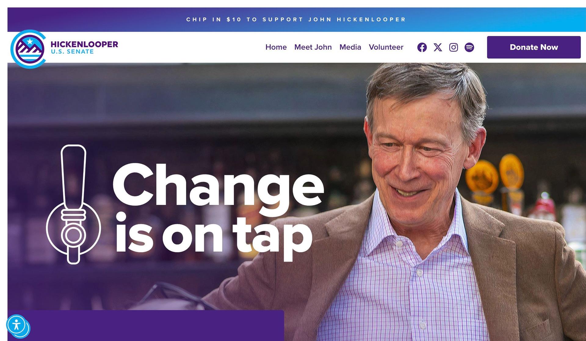Hickenlooper-politician websites