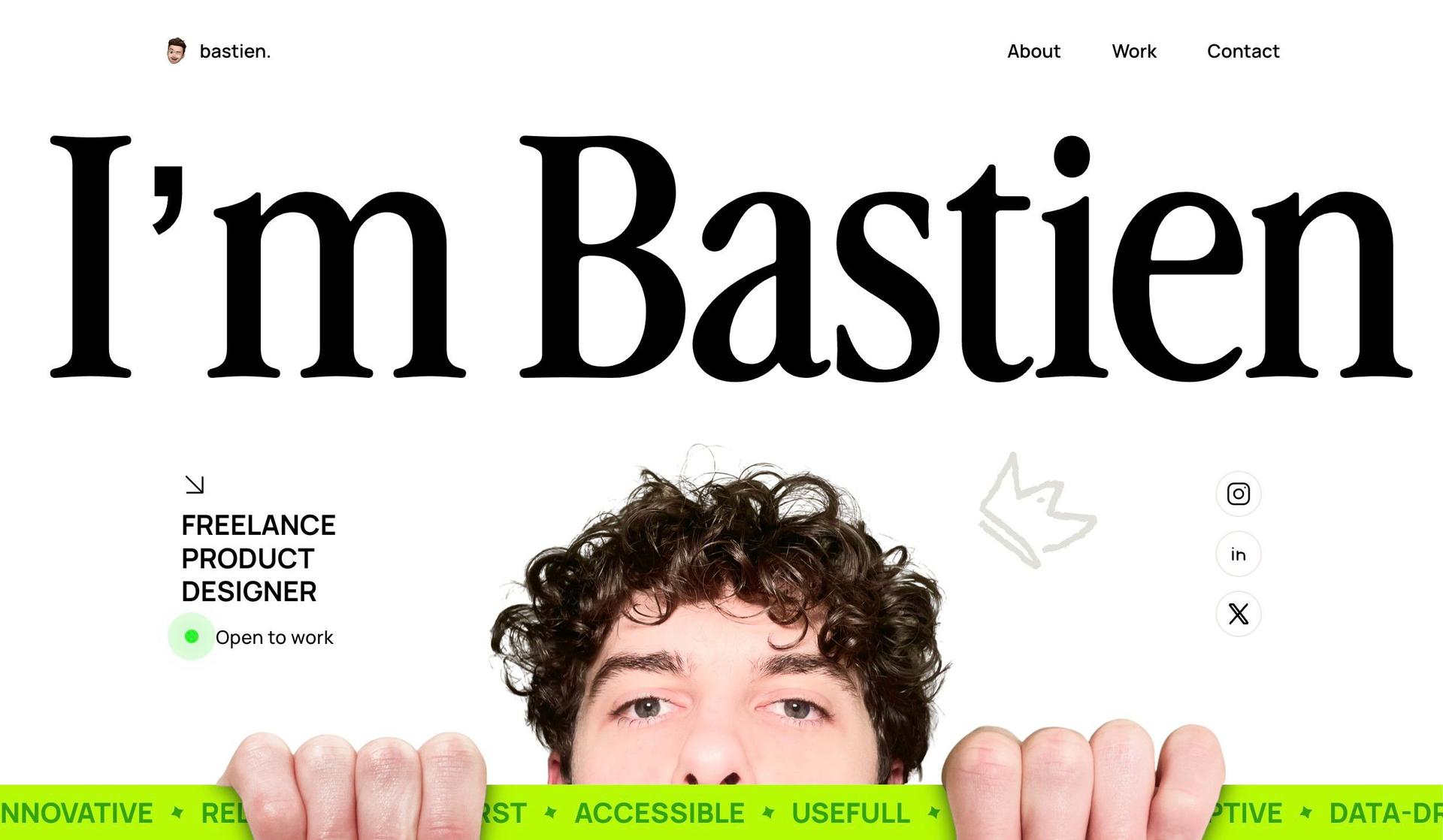 Bastien Moiroux-award winning website design