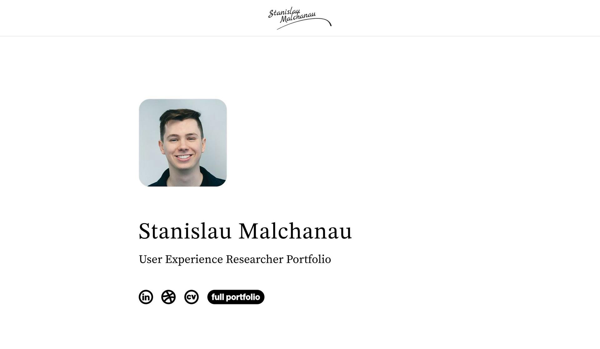 Stanislaum Alchanau-portfolio websites
