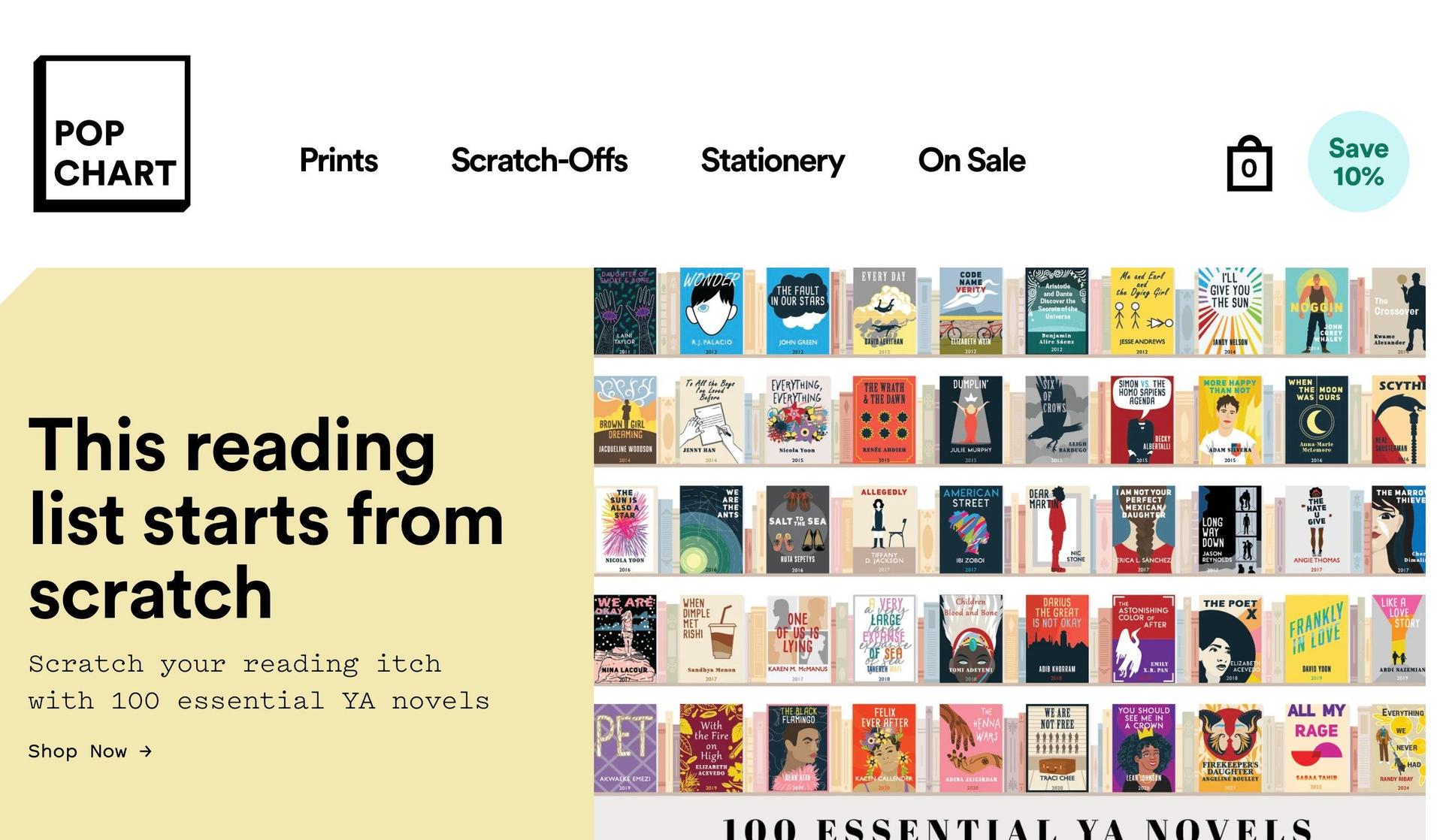 Pop Chart-print on demand stores