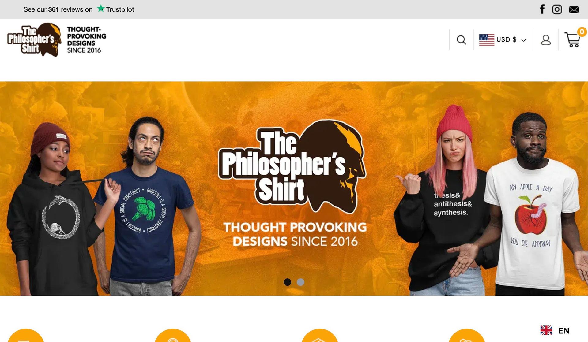 The Philosopher's Shirt-print on demand stores
