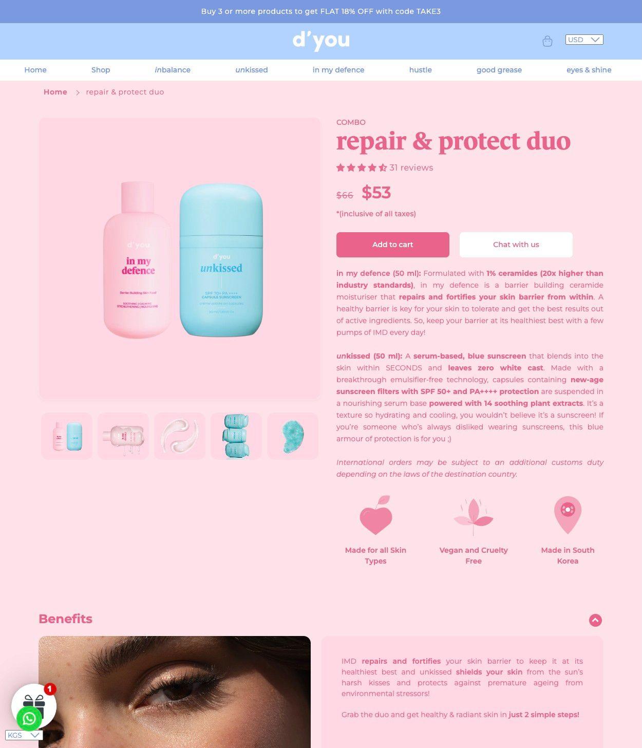 D'You-product page examples
