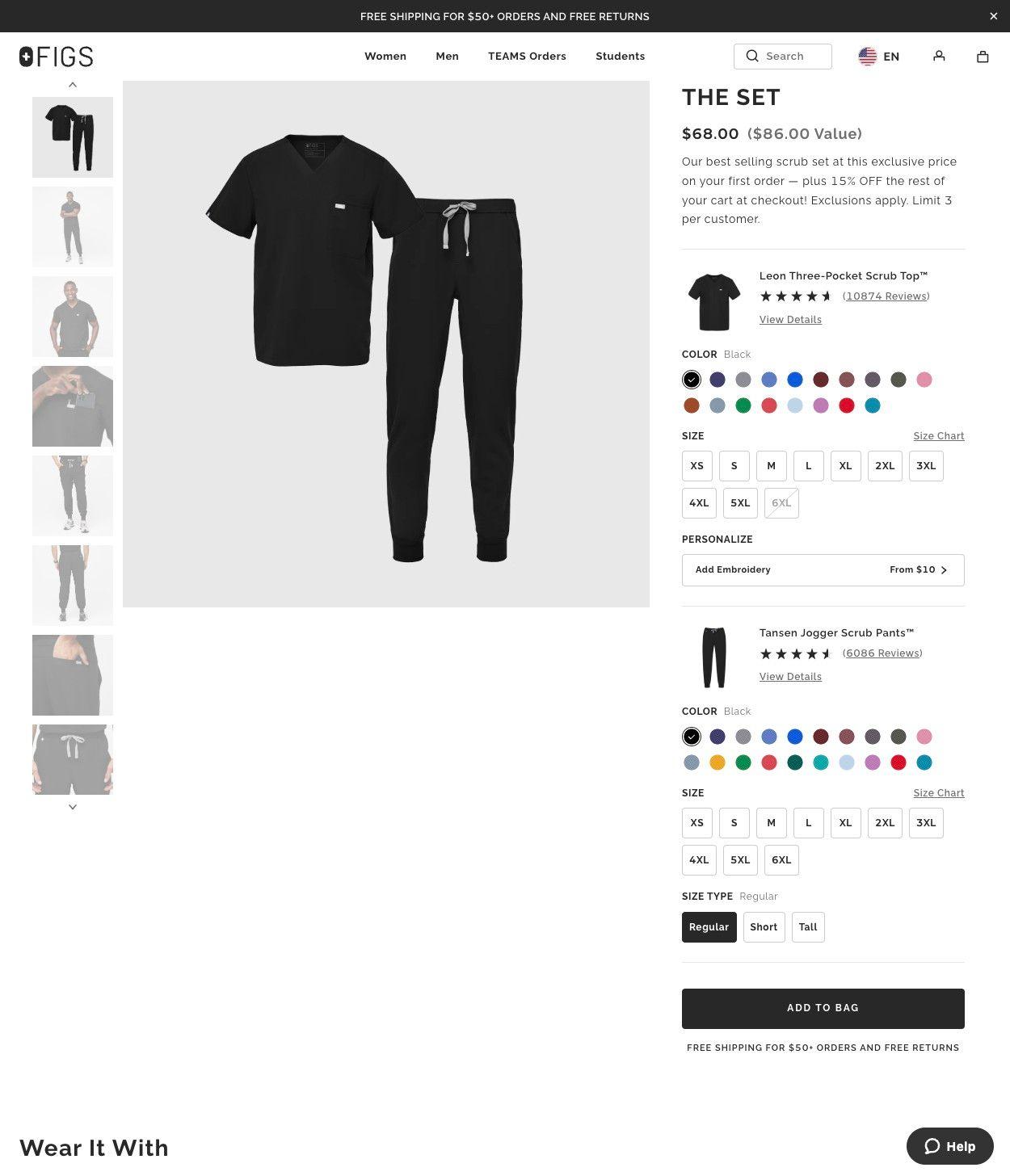 Wear Figs-product page examples