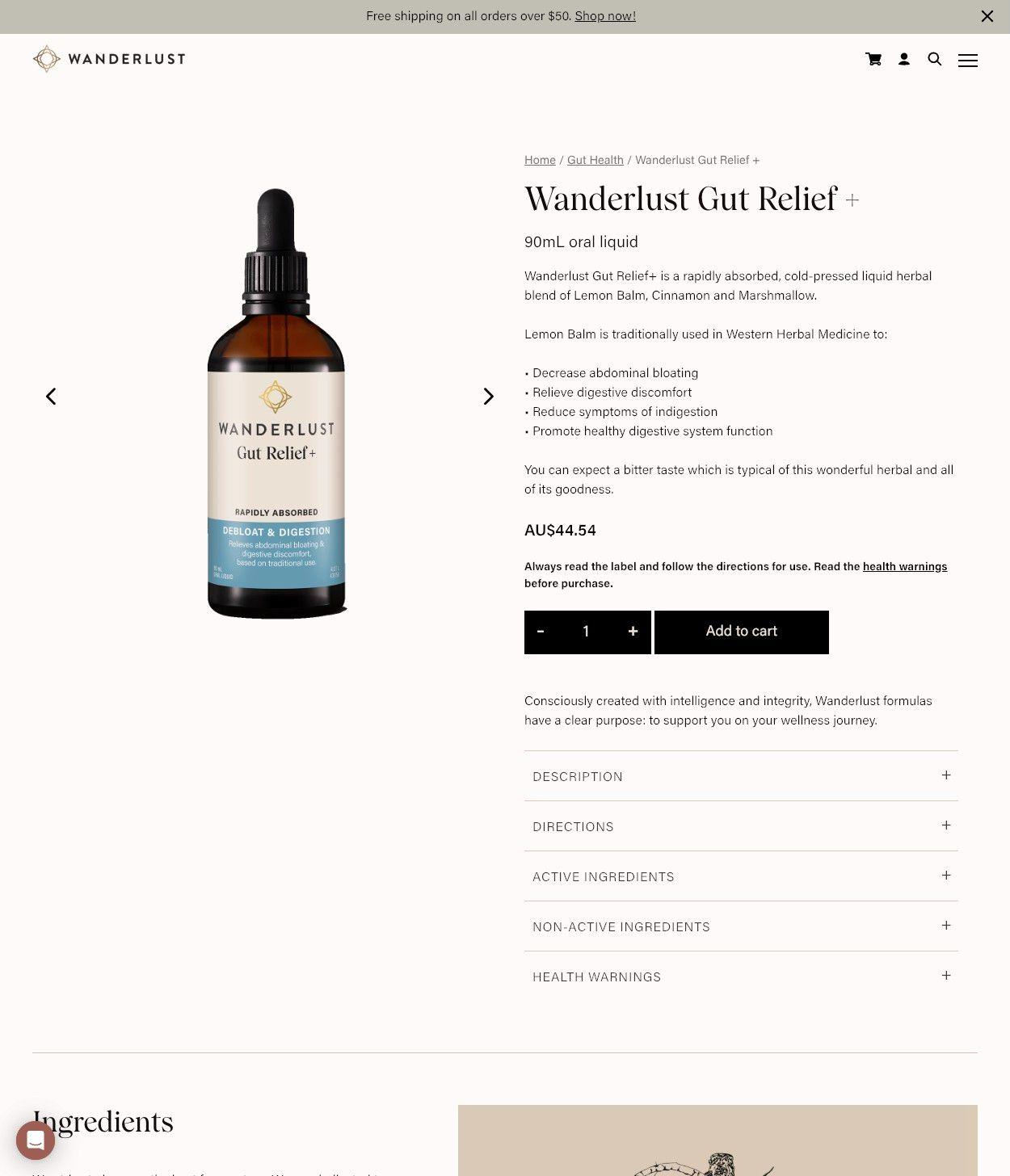 Wanderlust-product page examples
