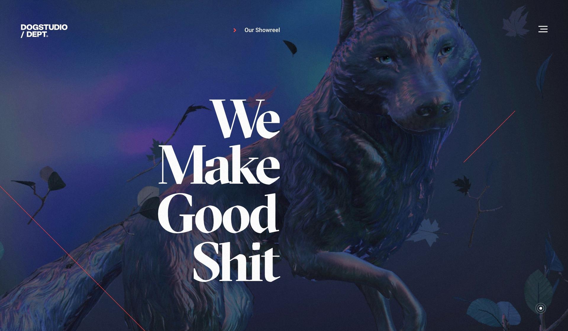 Dogstudio-innovative website design examples