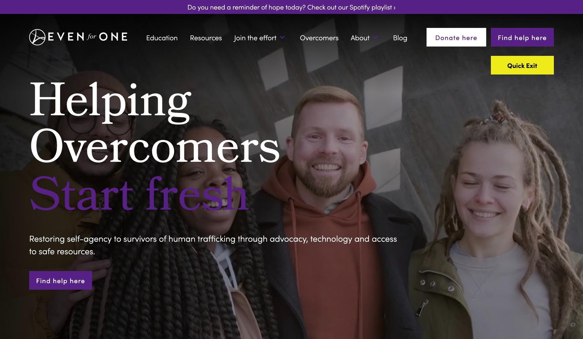 Even for One-purple websites