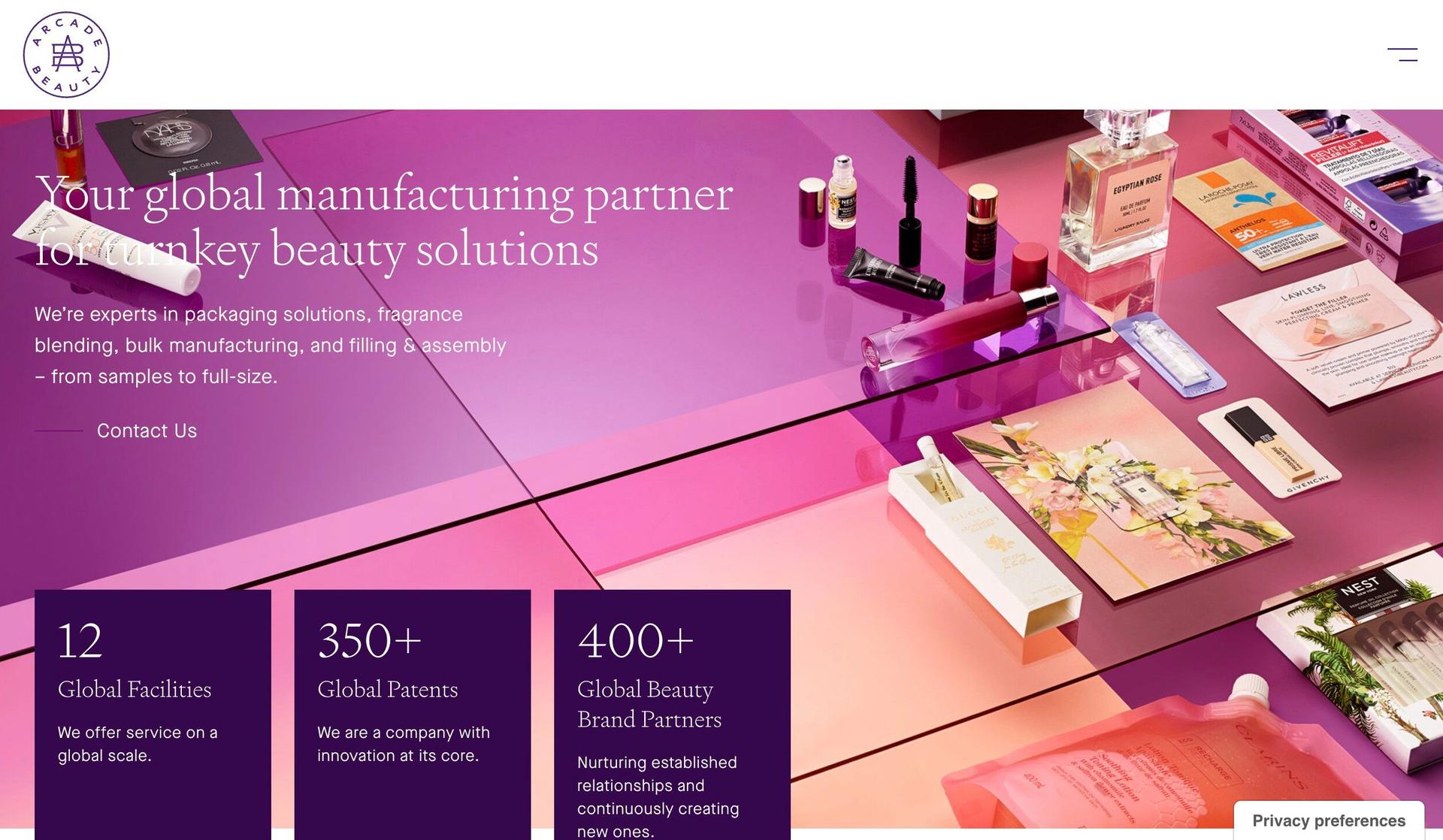 Arcade Beauty-purple websites