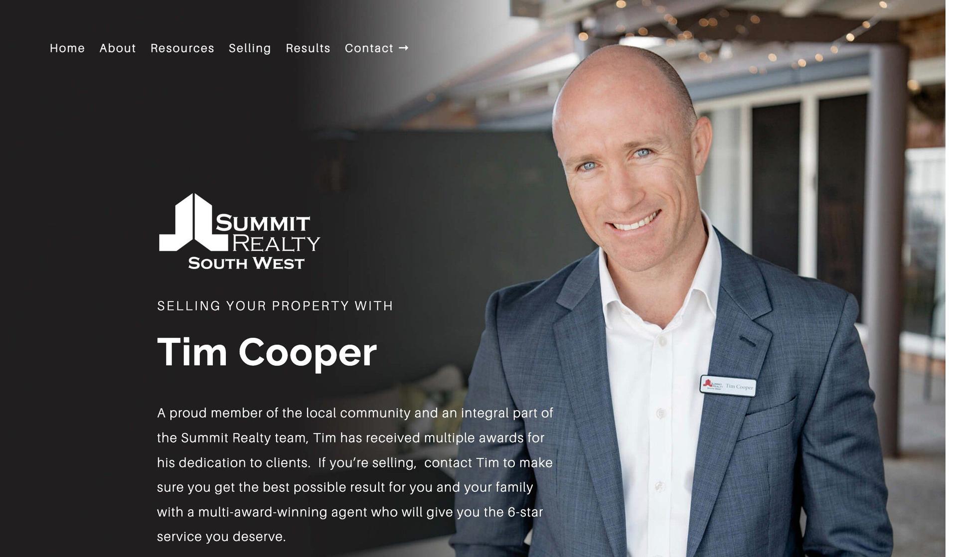 Tim Cooper-real estate agent websites
