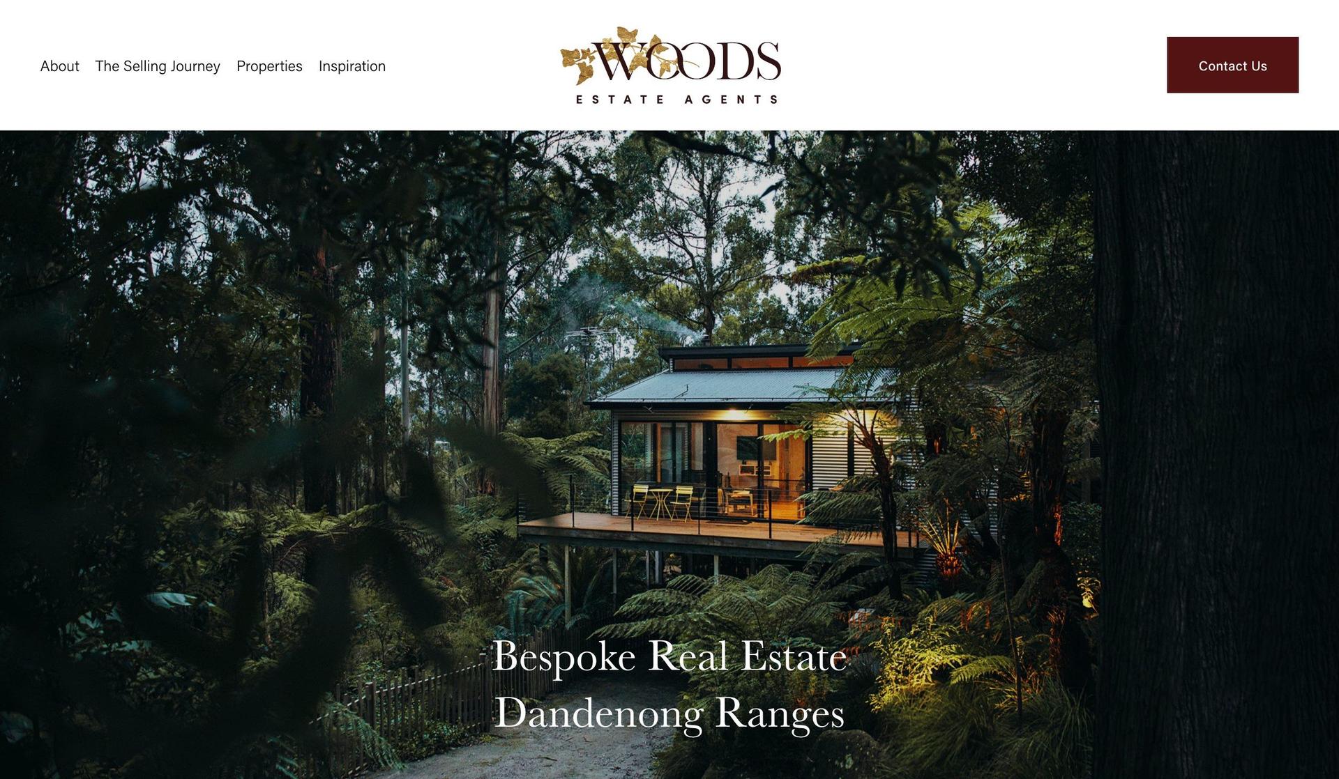 Woods Estate-real estate agent websites