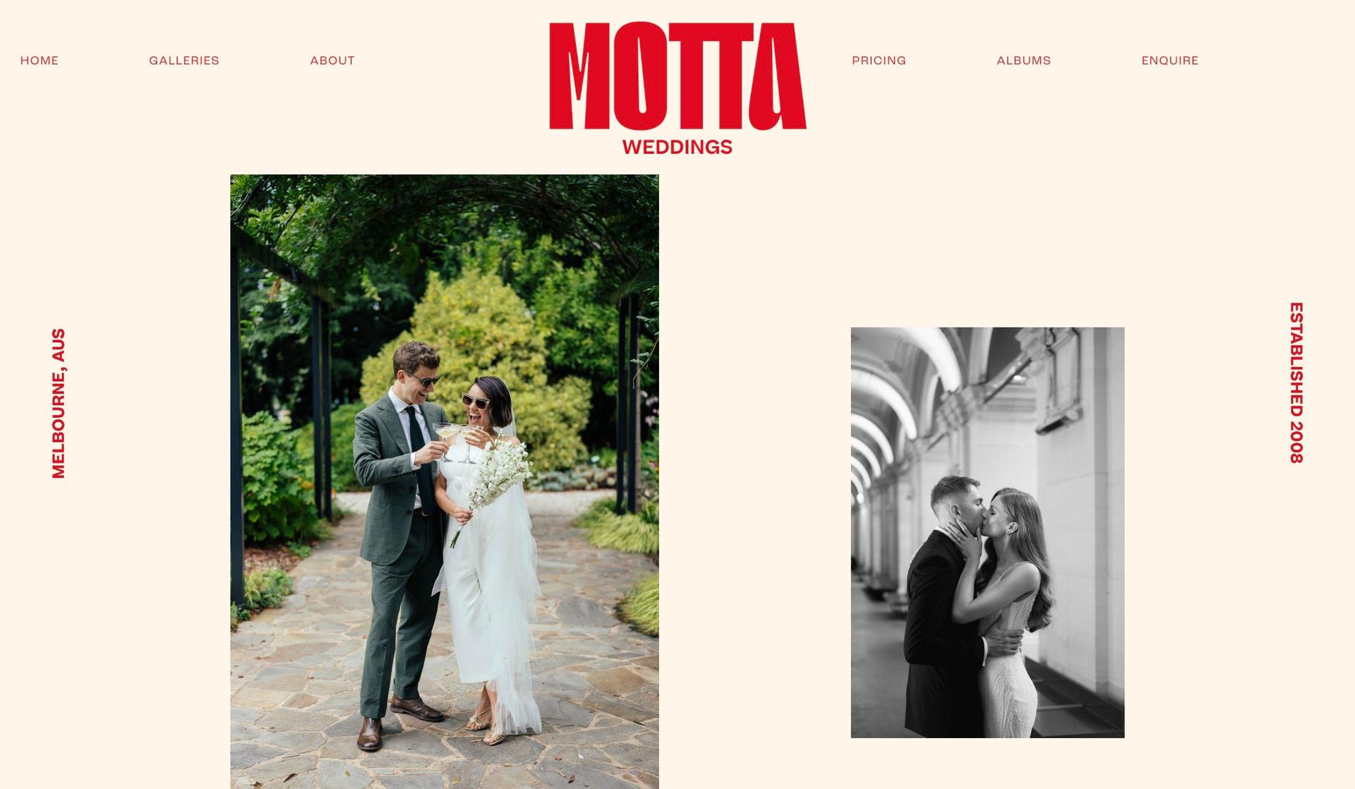 Motta Weddings-red websites