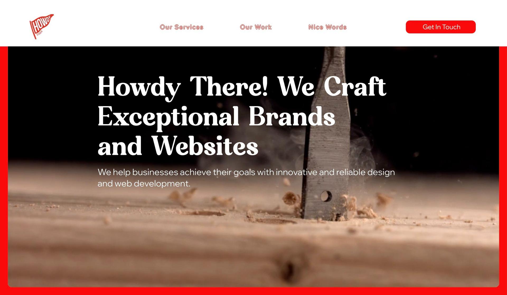Howdy Studio-black and red websites