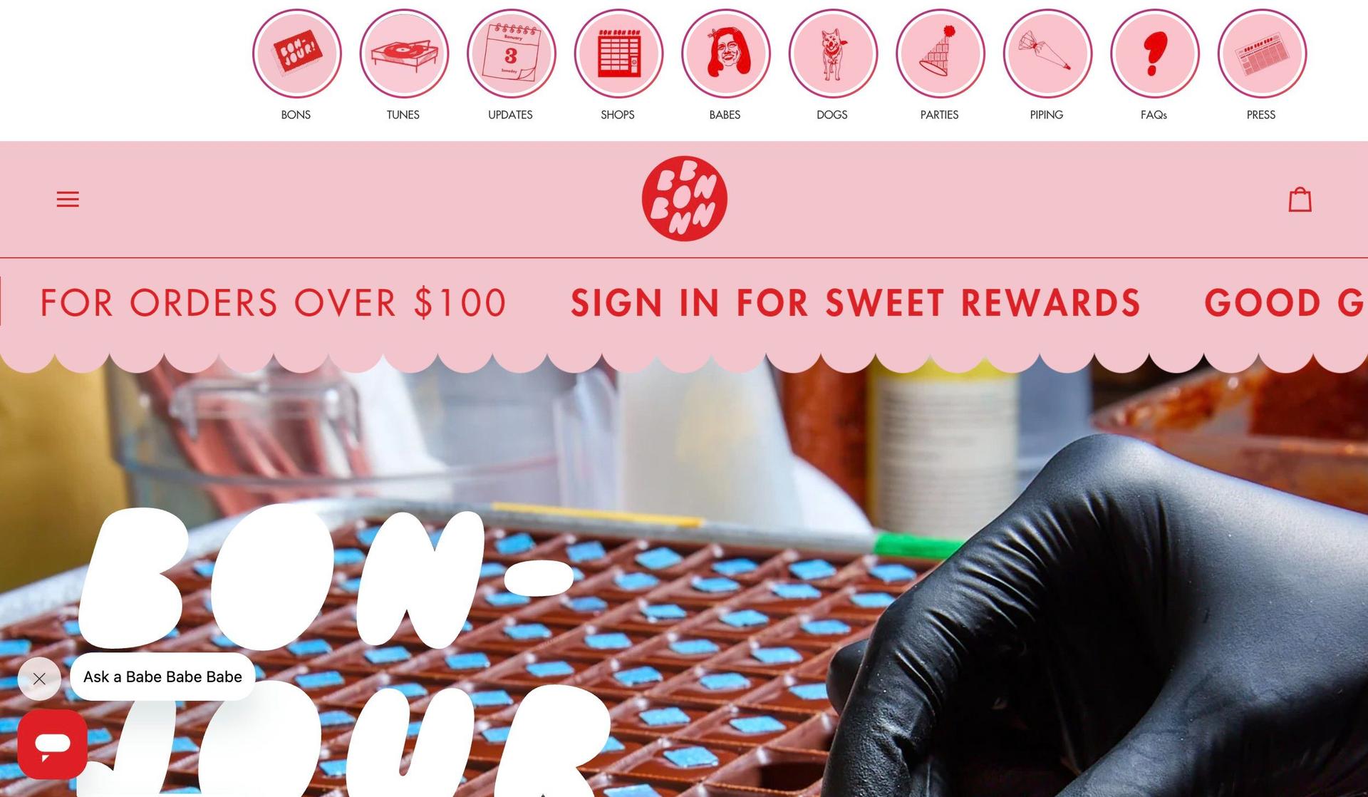 Bon Bon Bon-red websites
