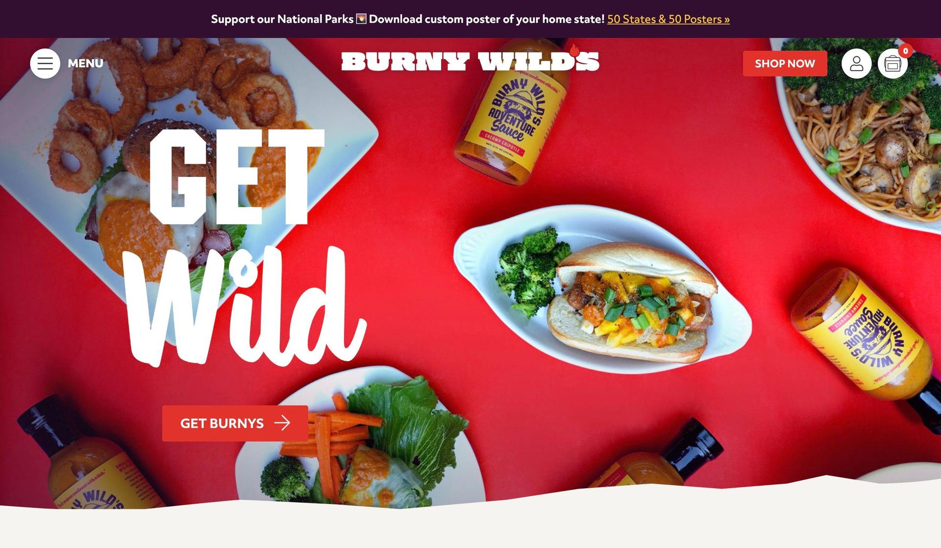 Burny Wilds-red websites