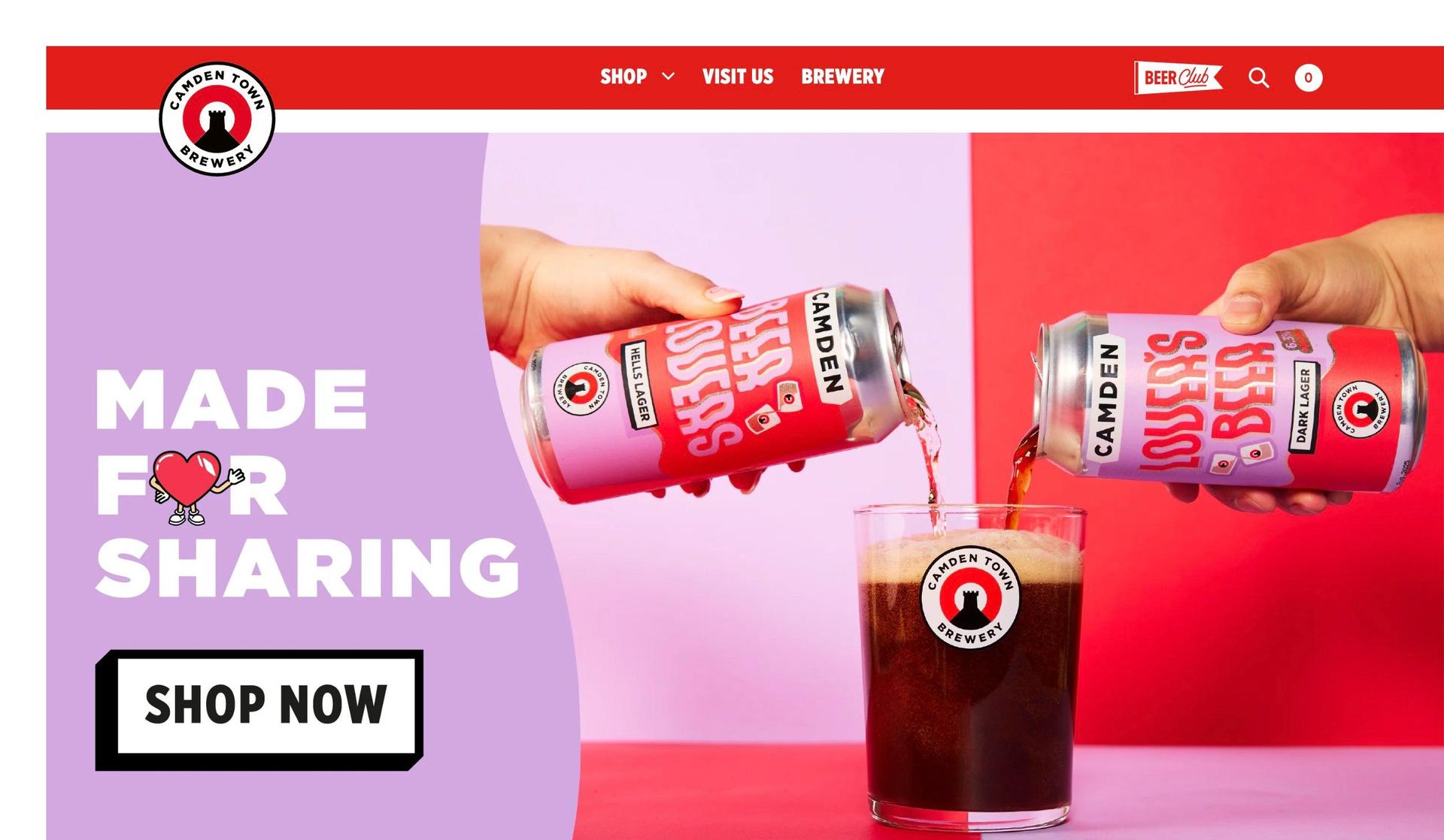 Camden Town Brewery-black and red websites