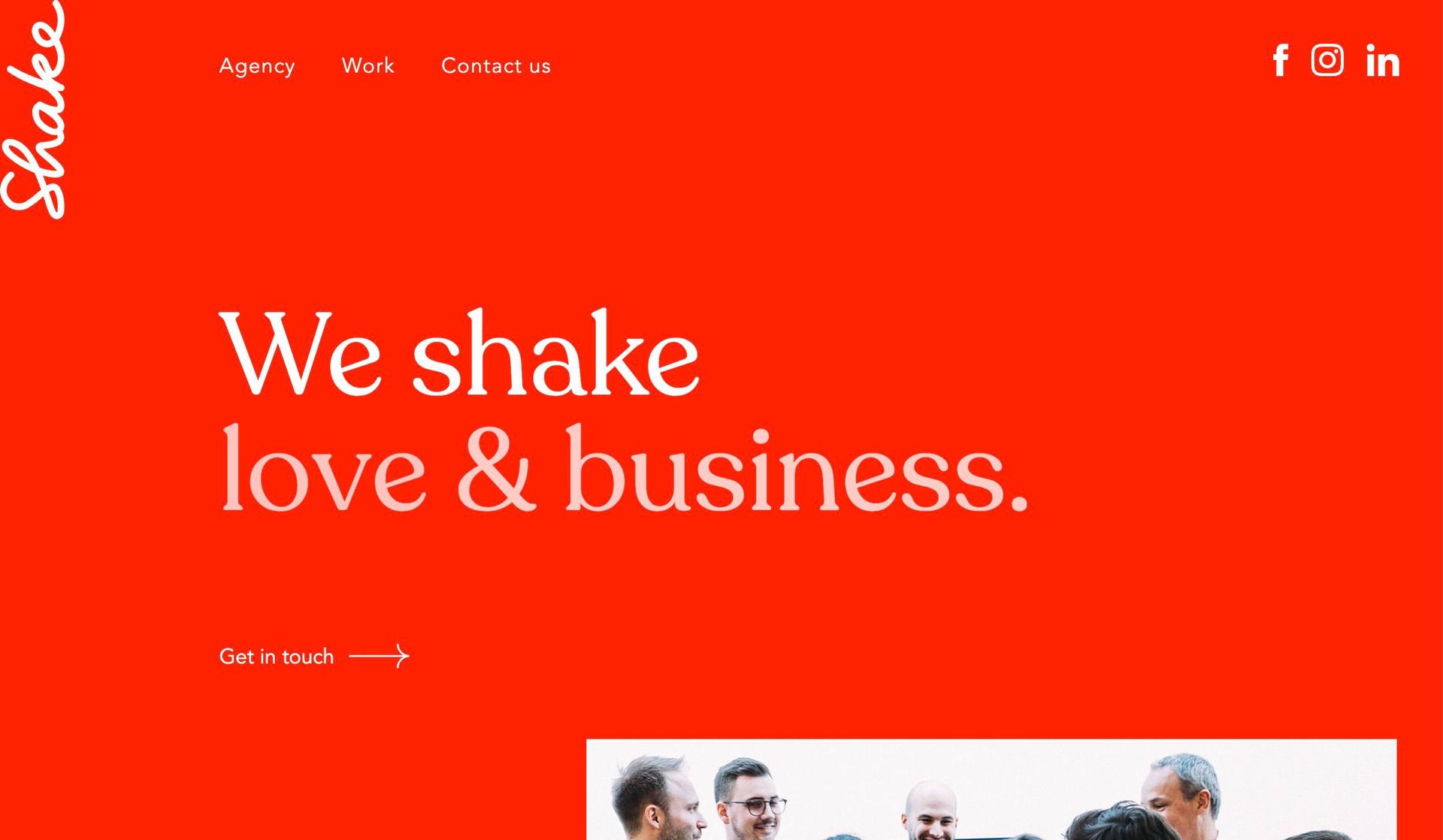 Shake-red websites