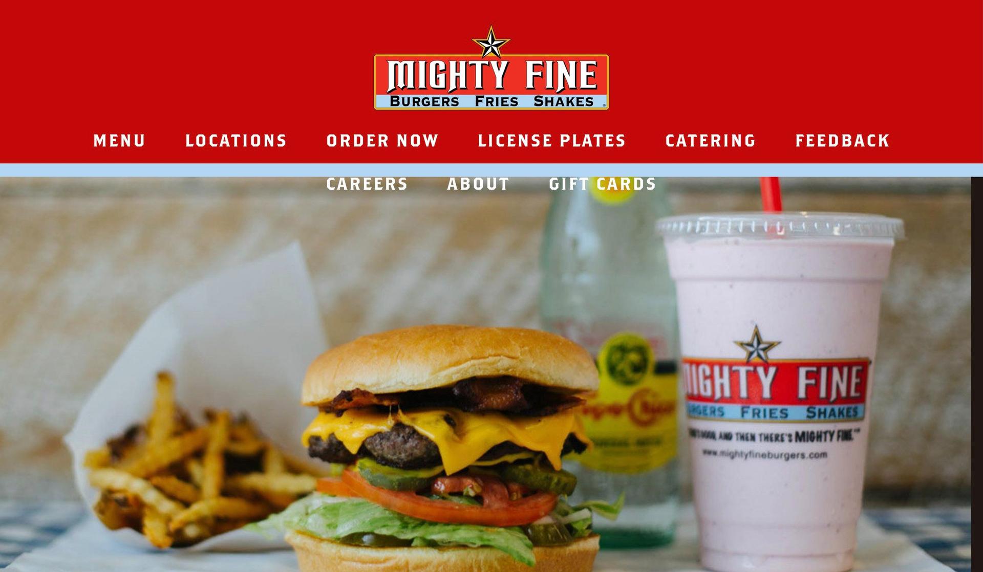 Mighty Fine Burgers-red websites